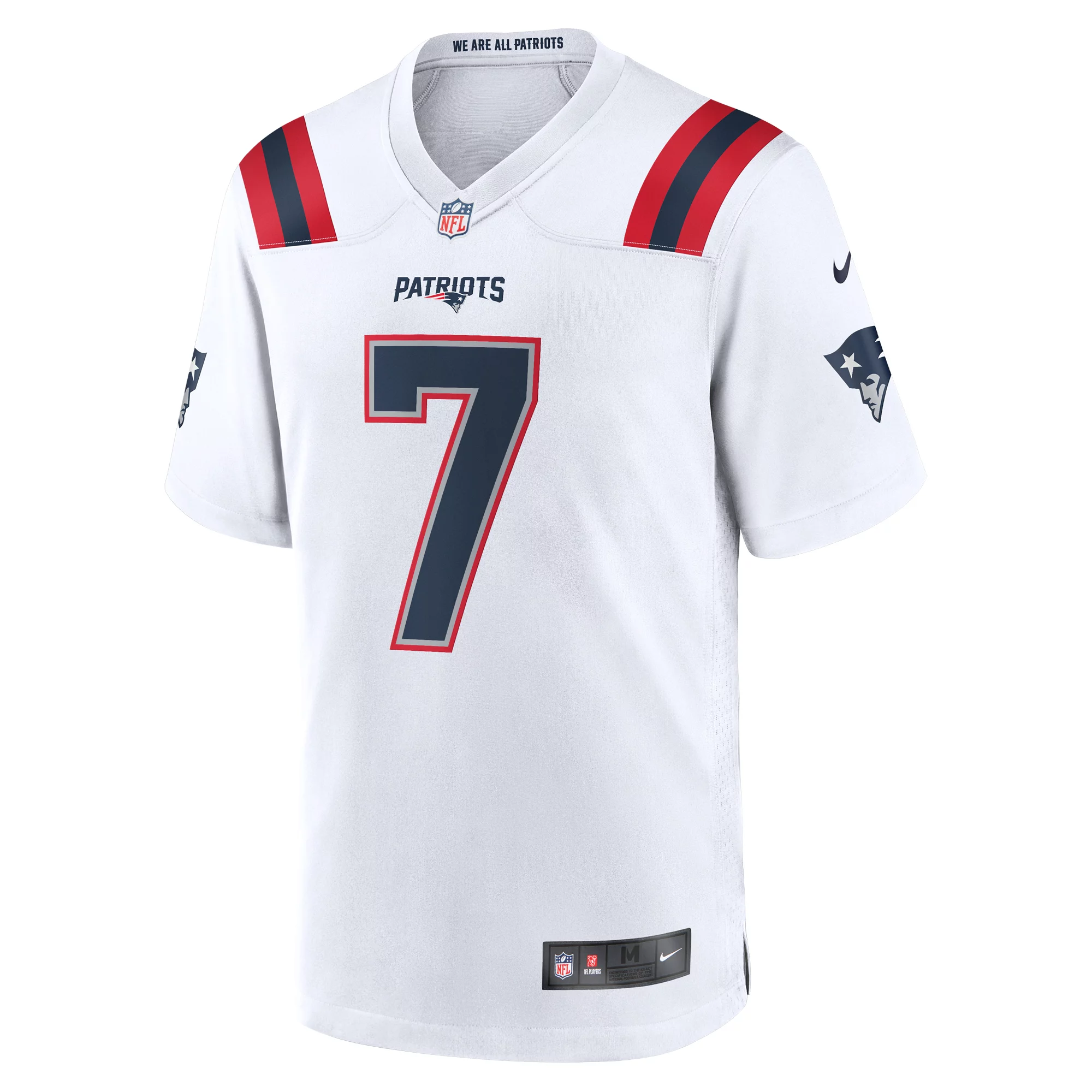 Men's Nike JuJu Smith-Schuster White New England Patriots Game Player Jersey