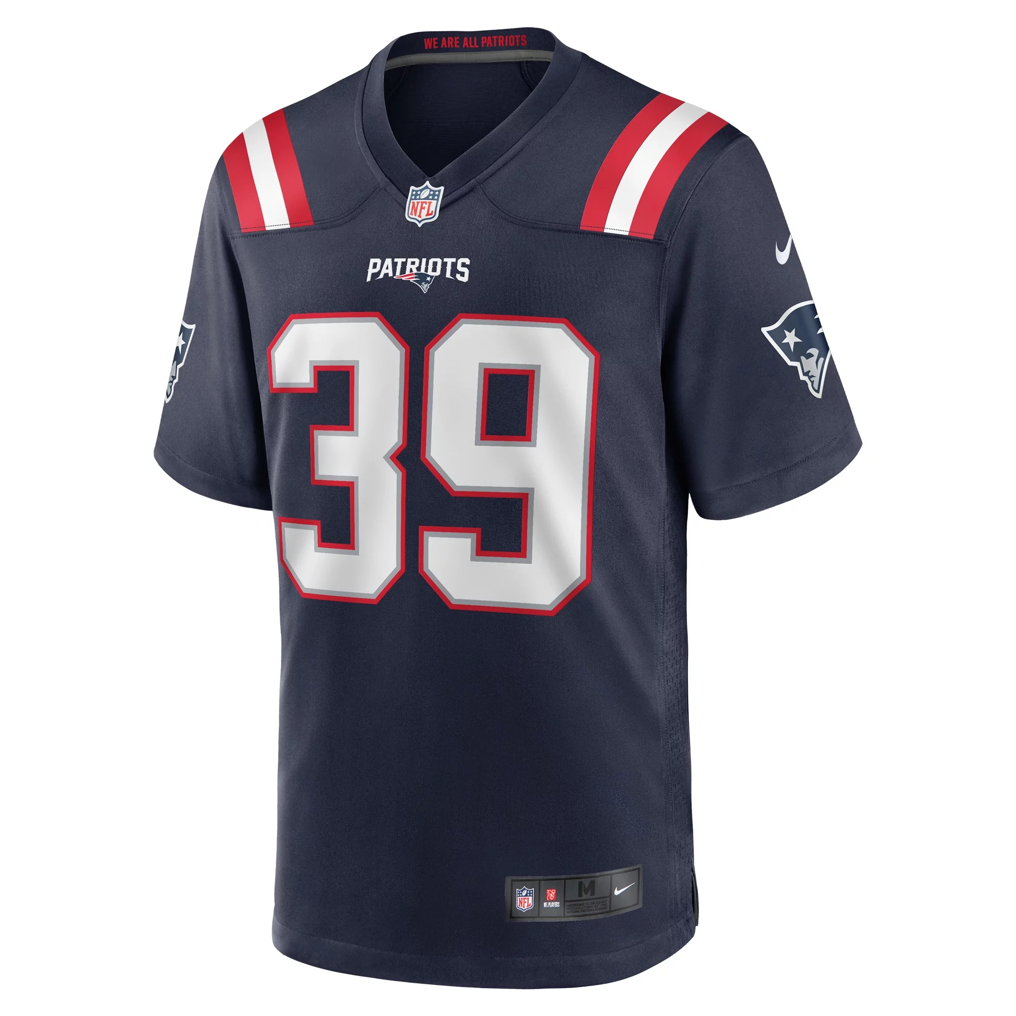 Men's Nike Tae Hayes Navy New England Patriots Home Game Player Jersey