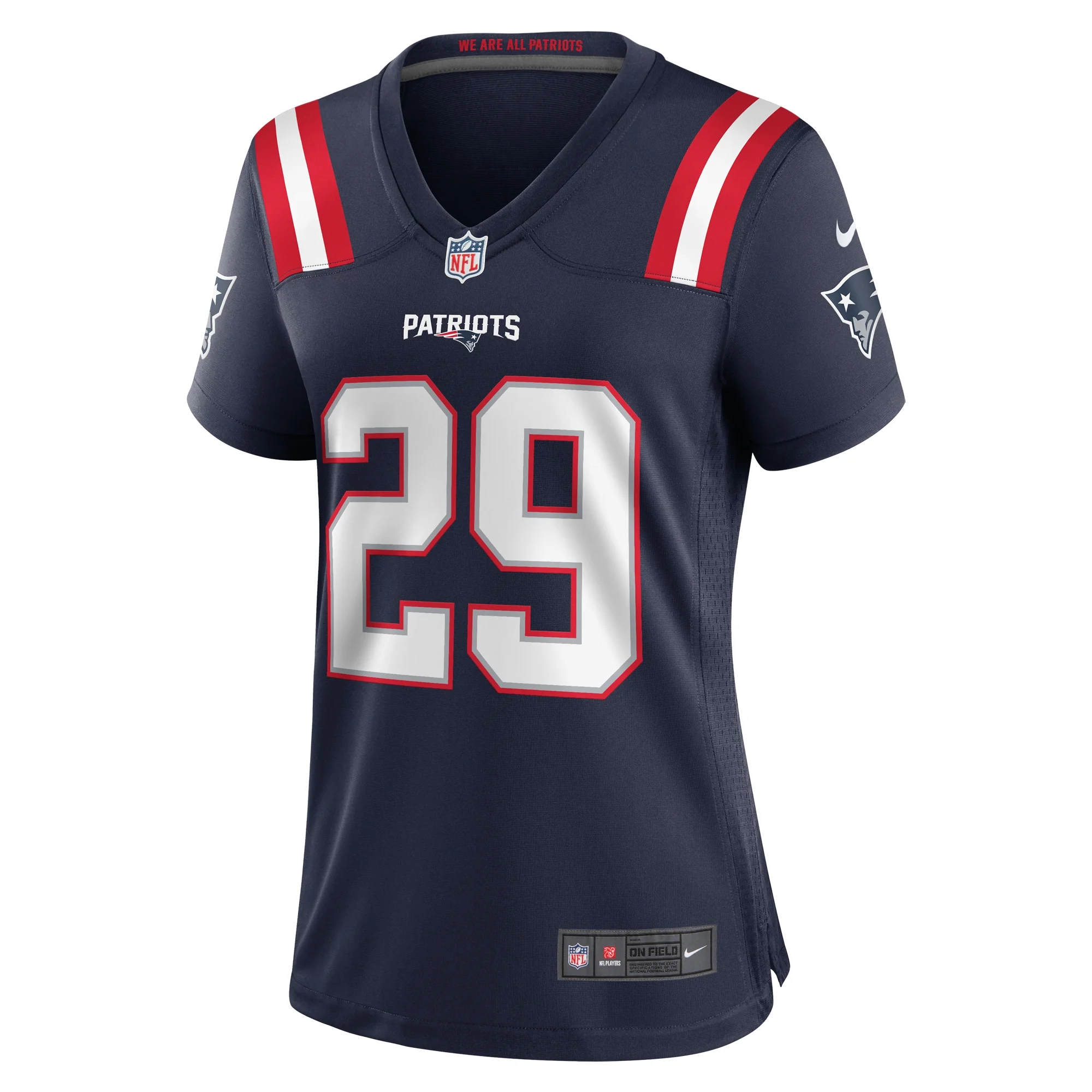 Women's Nike JC Jackson Navy New England Patriots Game Jersey