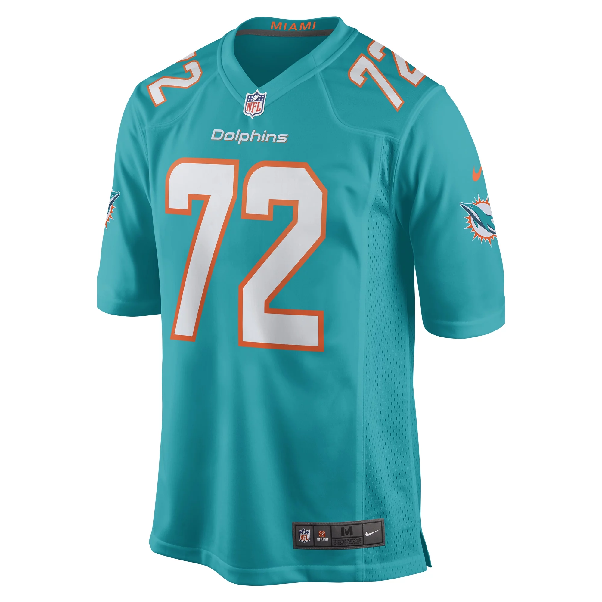 Men's Nike Terron Armstead Aqua Miami Dolphins Game Jersey