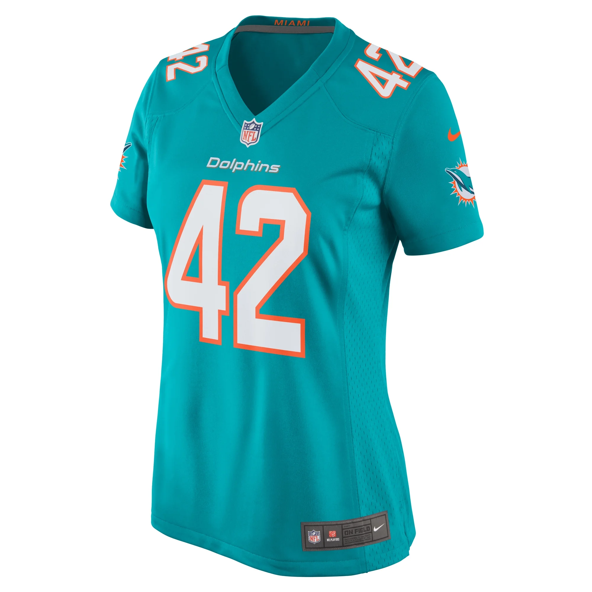 Women's Nike Alexander Johnson Aqua Miami Dolphins Game Jersey