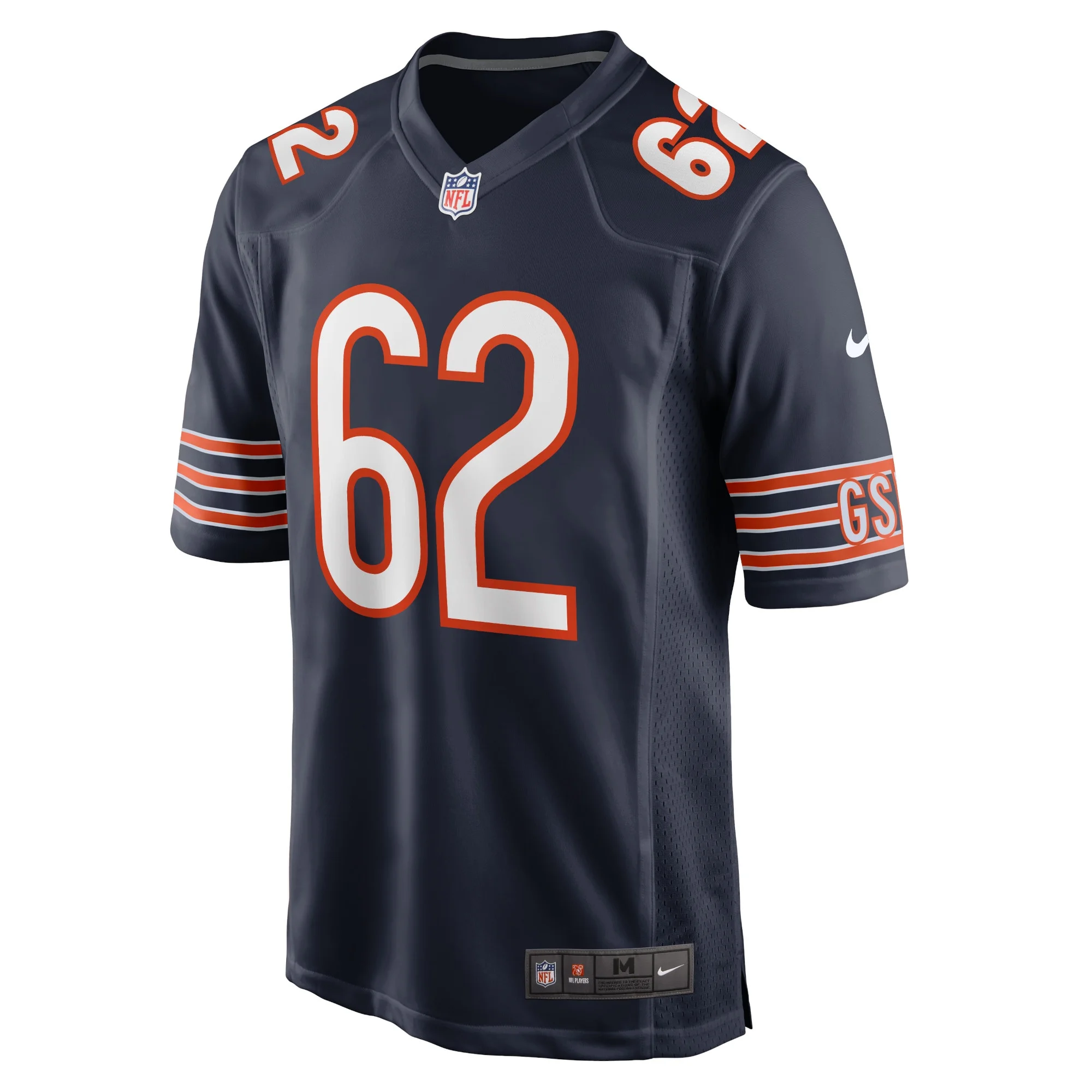 Men's Nike Lucas Patrick Navy Chicago Bears Game Jersey