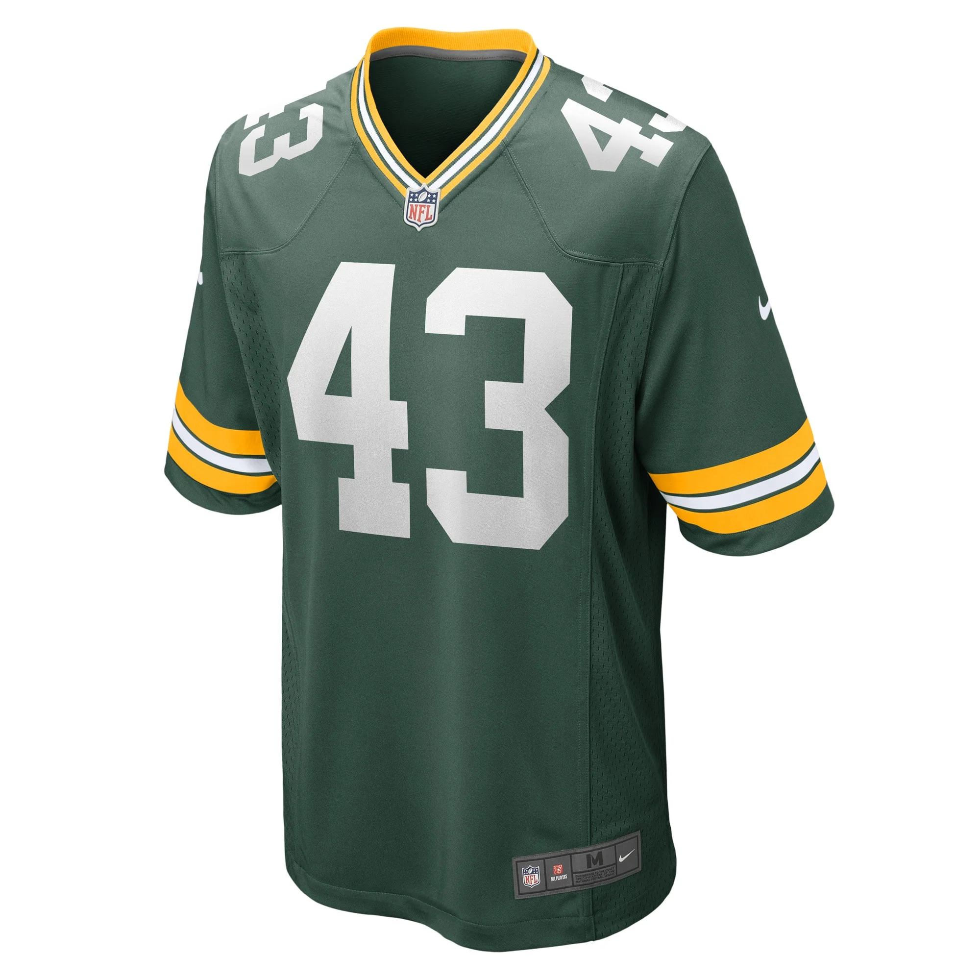 Men's Nike Kiondre Thomas Green Green Bay Packers Game Player Jersey