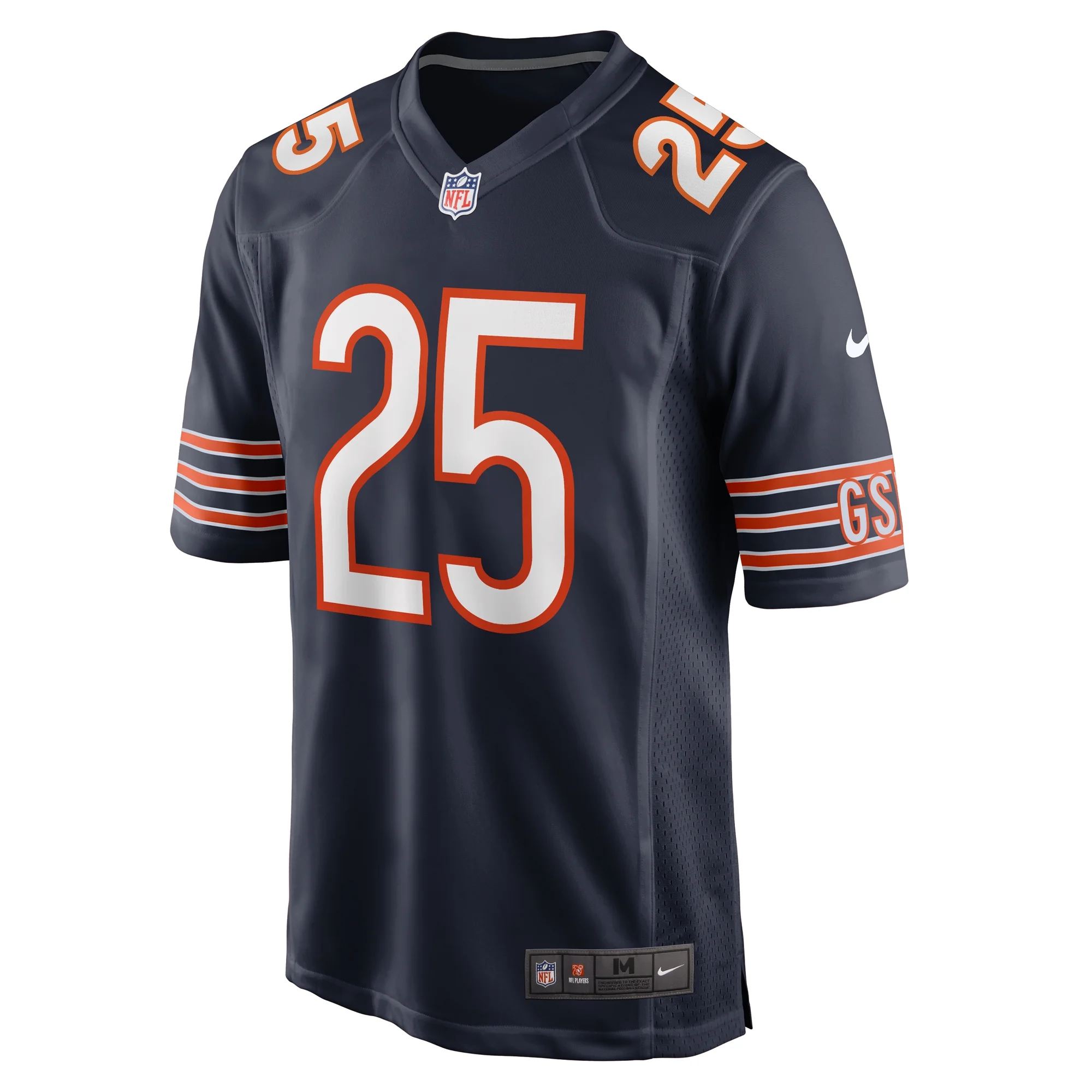 Men's Nike Darrynton Evans Navy Chicago Bears Game Jersey