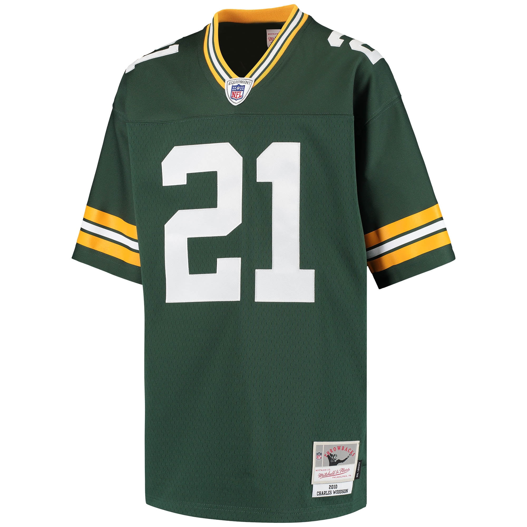 Youth Mitchell & Ness Charles Woodson Green Green Bay Packers Retired Player Legacy Jersey
