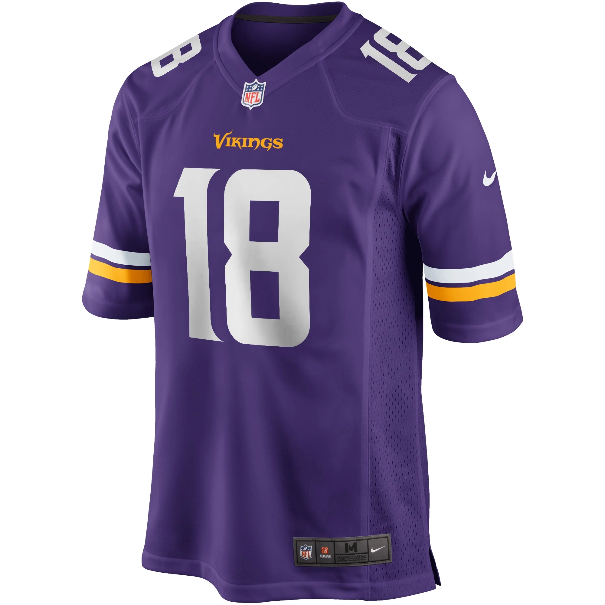 Men's Nike Justin Jefferson Purple Minnesota Vikings Player Game Jersey