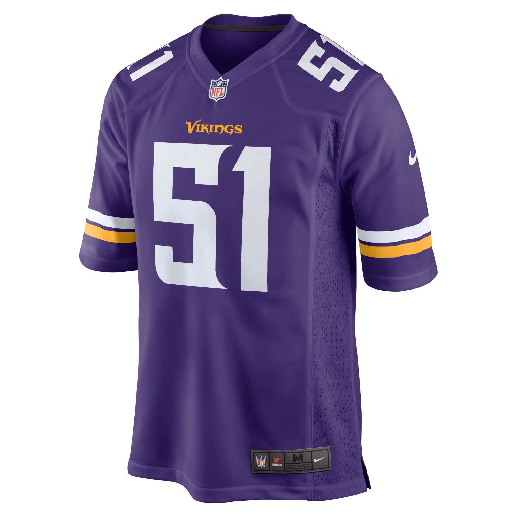 Men's Nike Benton Whitley Purple Minnesota Vikings Home Game Player Jersey