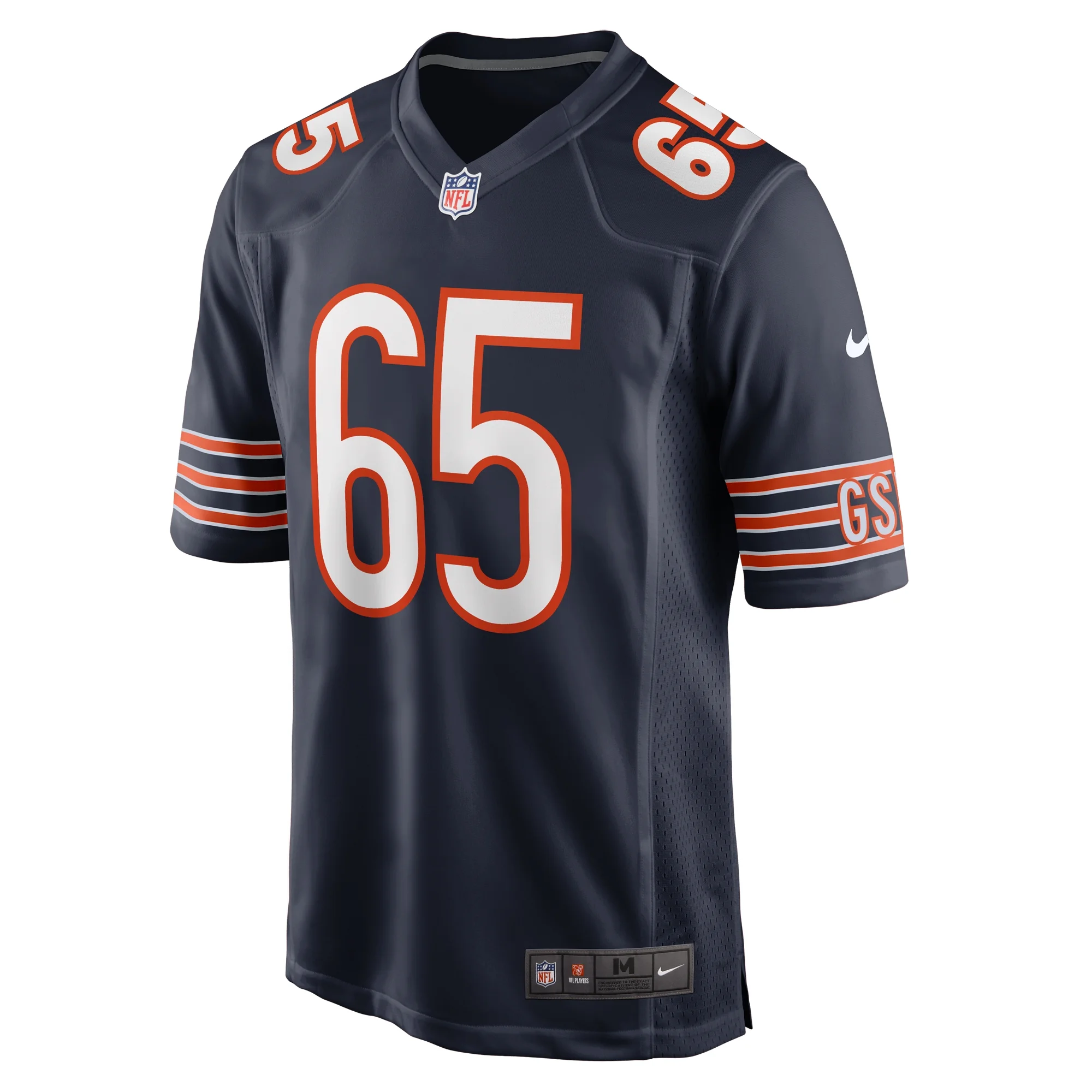 Men's Nike Coleman Shelton Navy Chicago Bears Game Jersey