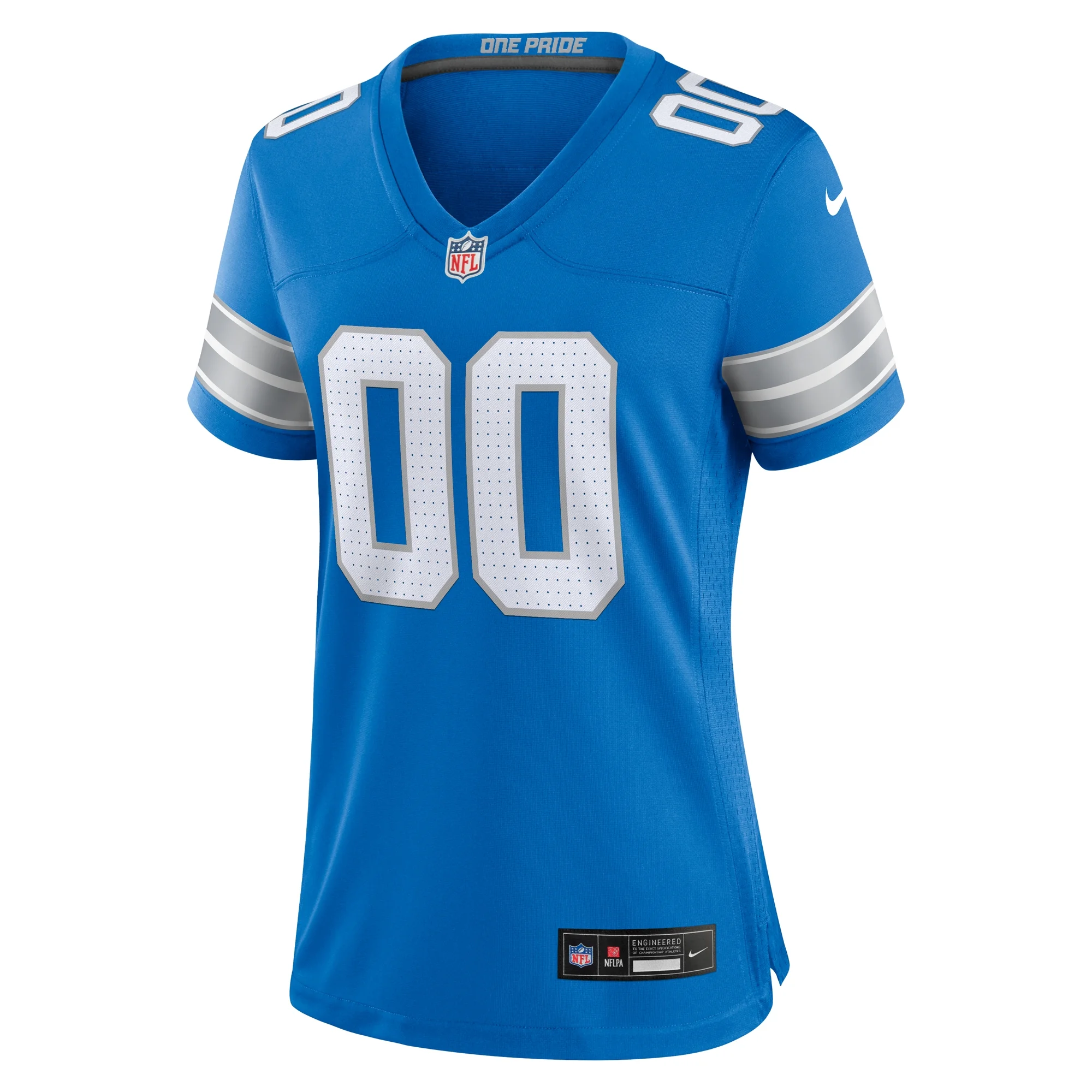 Women's Nike Blue Detroit Lions Custom Game Jersey