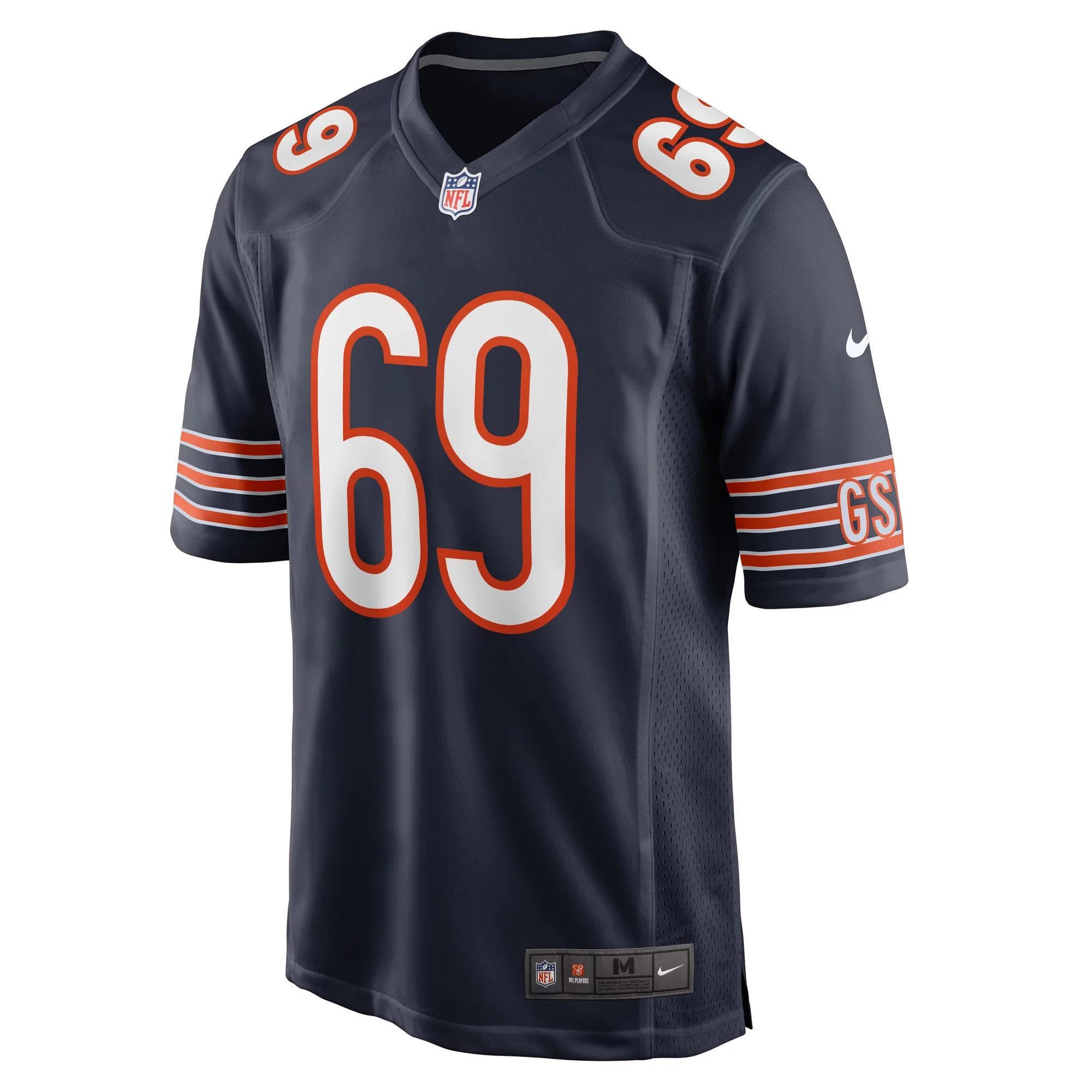 Men's Nike Ja'Tyre Carter Navy Chicago Bears Game Player Jersey