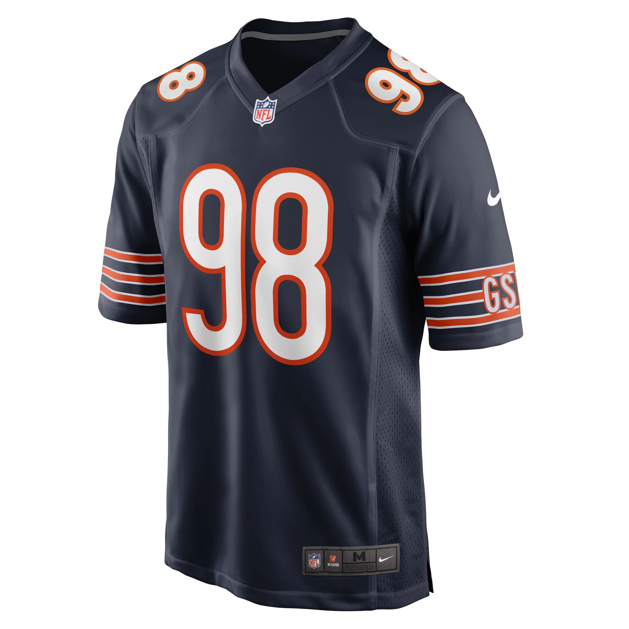Men's Nike Montez Sweat Navy Chicago Bears Game Jersey