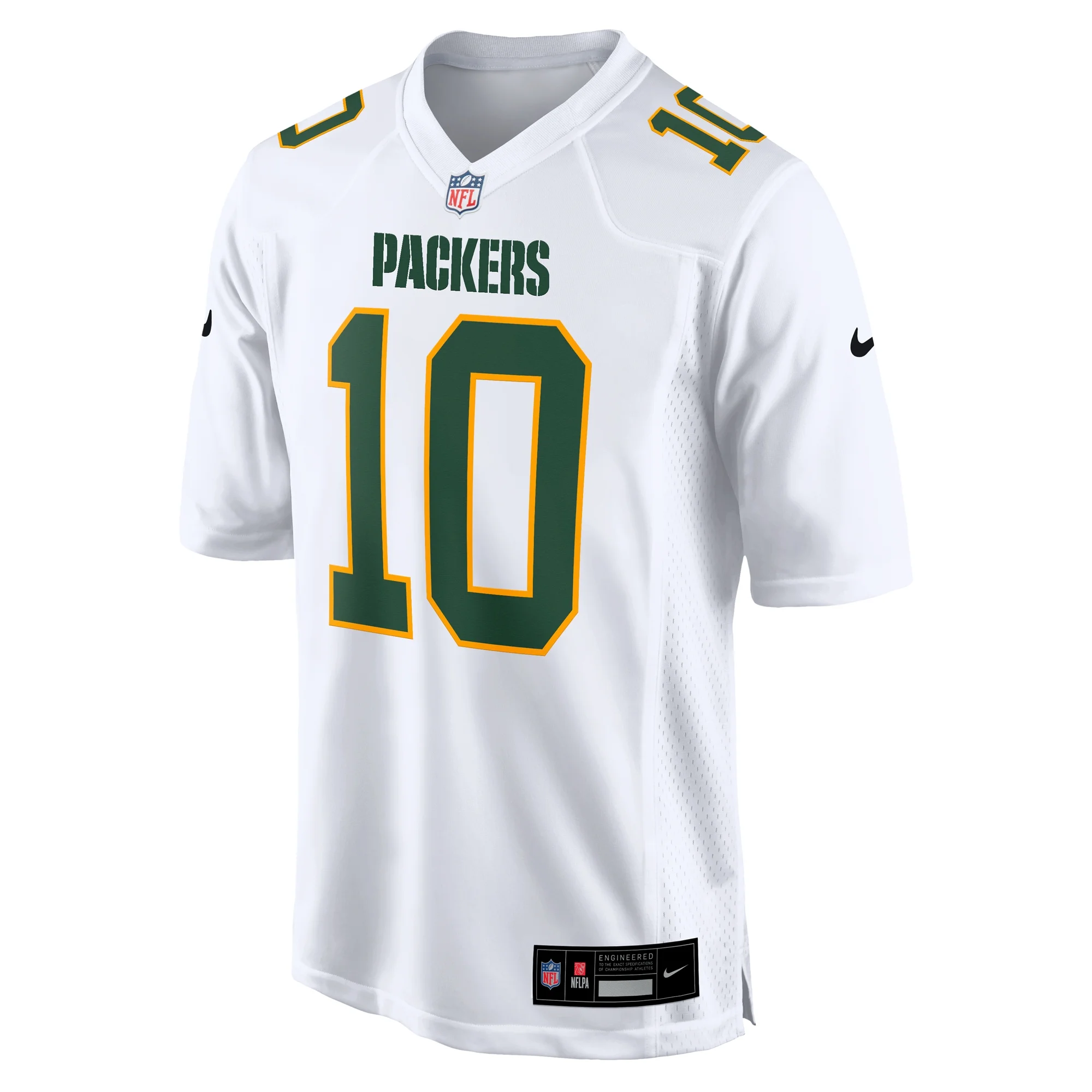 Men's Nike Jordan Love White Green Bay Packers Fashion Game Jersey