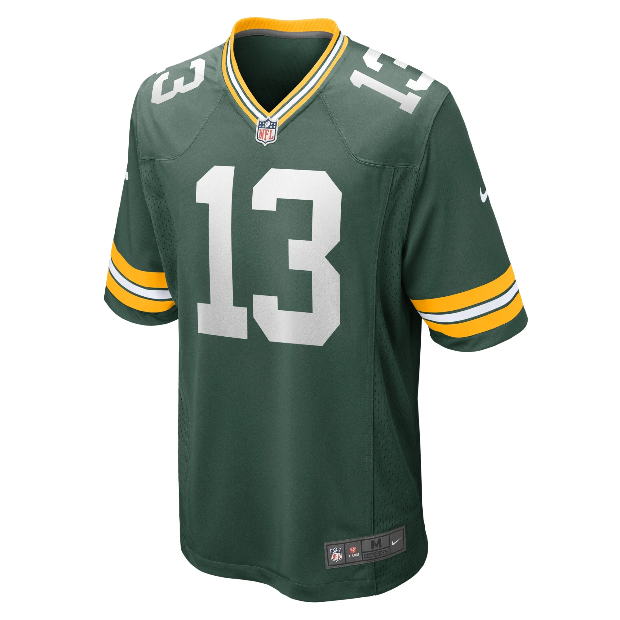 Men's Nike Dontayvion Wicks Green Green Bay Packers Game Jersey