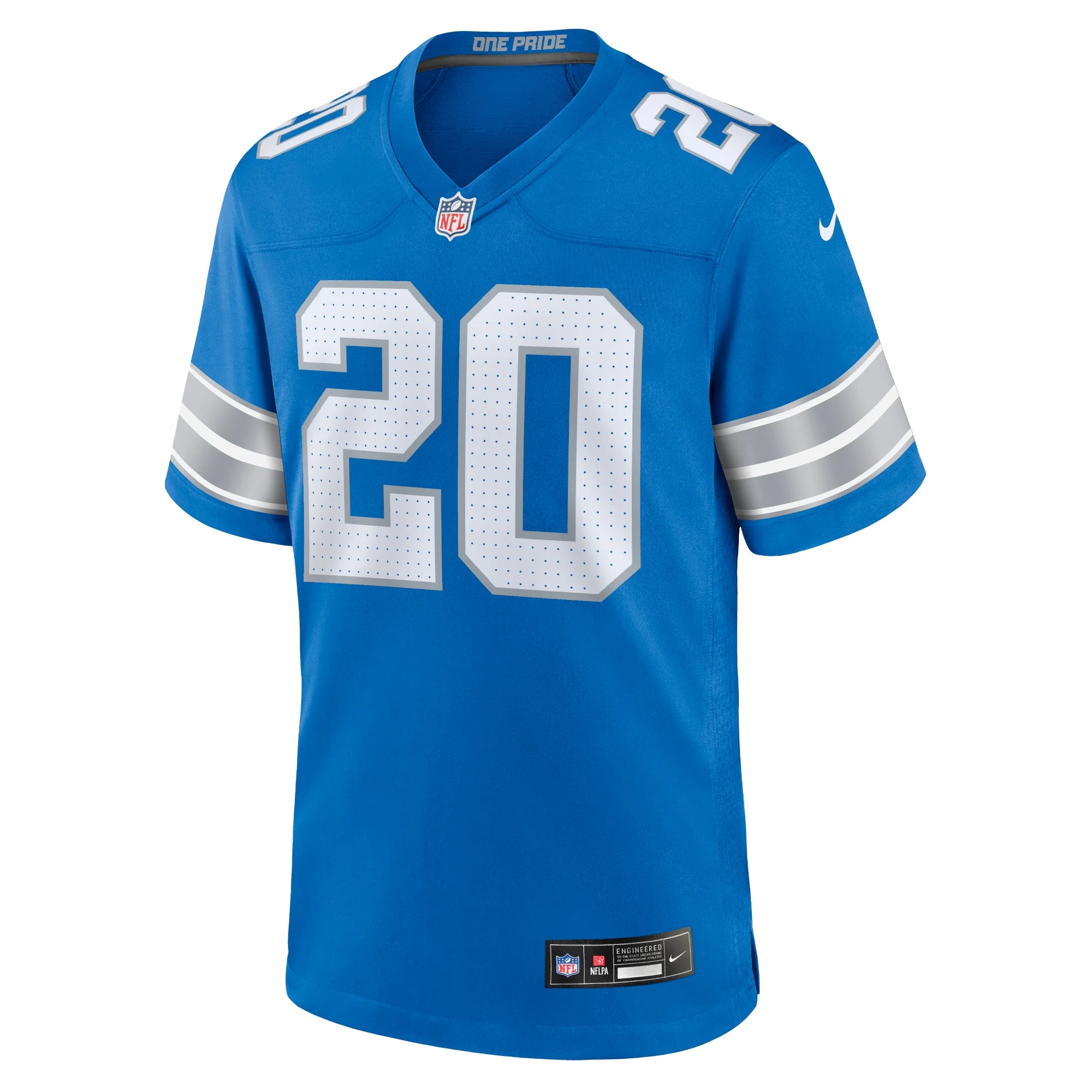 Men's Nike Barry Sanders Blue Detroit Lions Retired Player Game Jersey