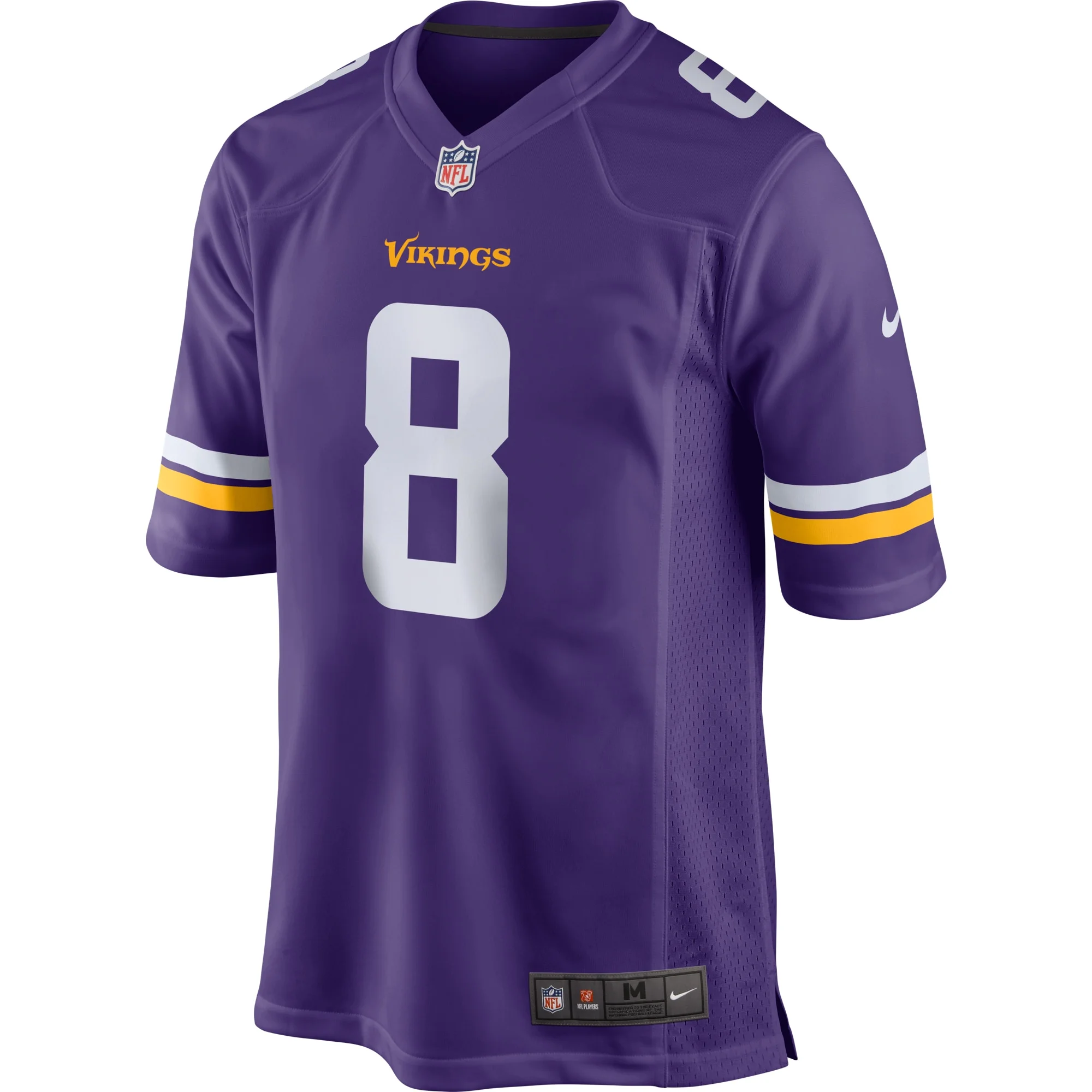 Men's Nike Kirk Cousins Purple Minnesota Vikings Game Jersey