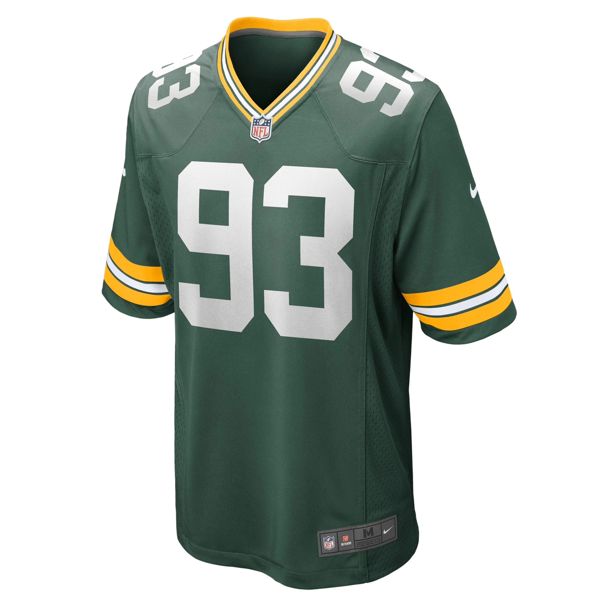Men's Nike T.J. Slaton Green Green Bay Packers Game Jersey