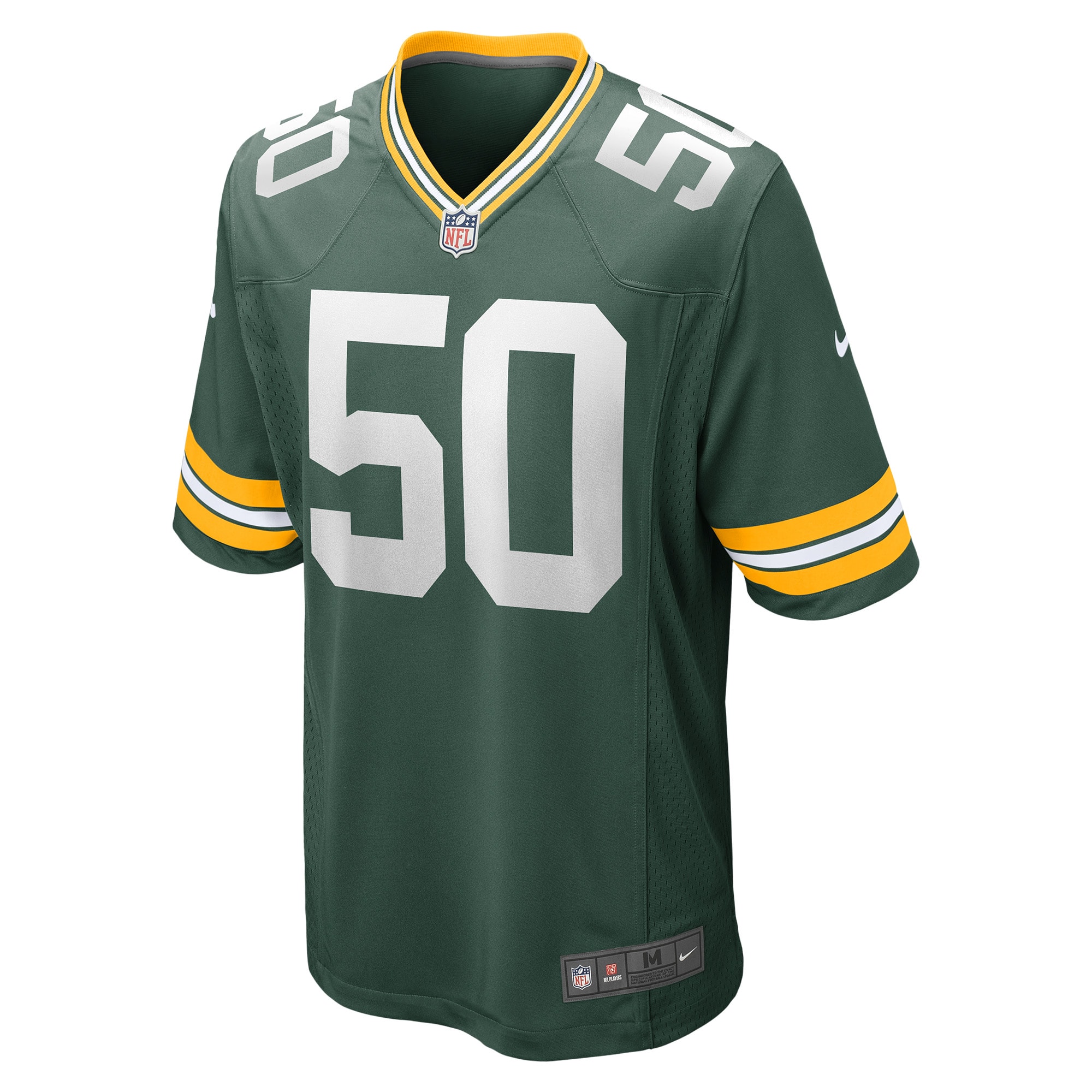 Men's Nike Zach Tom Green Green Bay Packers Game Player Jersey