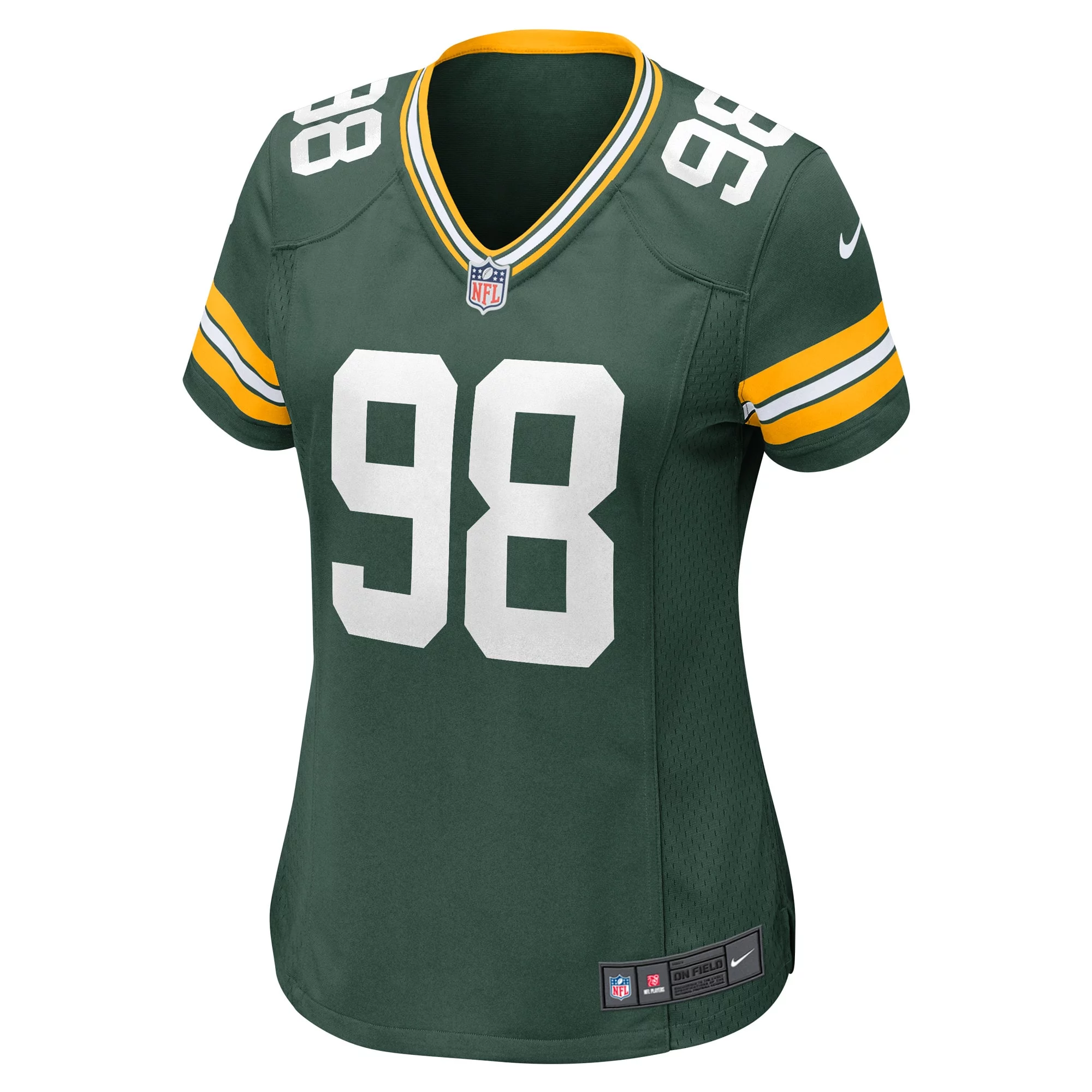 Women's Nike Chris Slayton Green Green Bay Packers Game Player Jersey