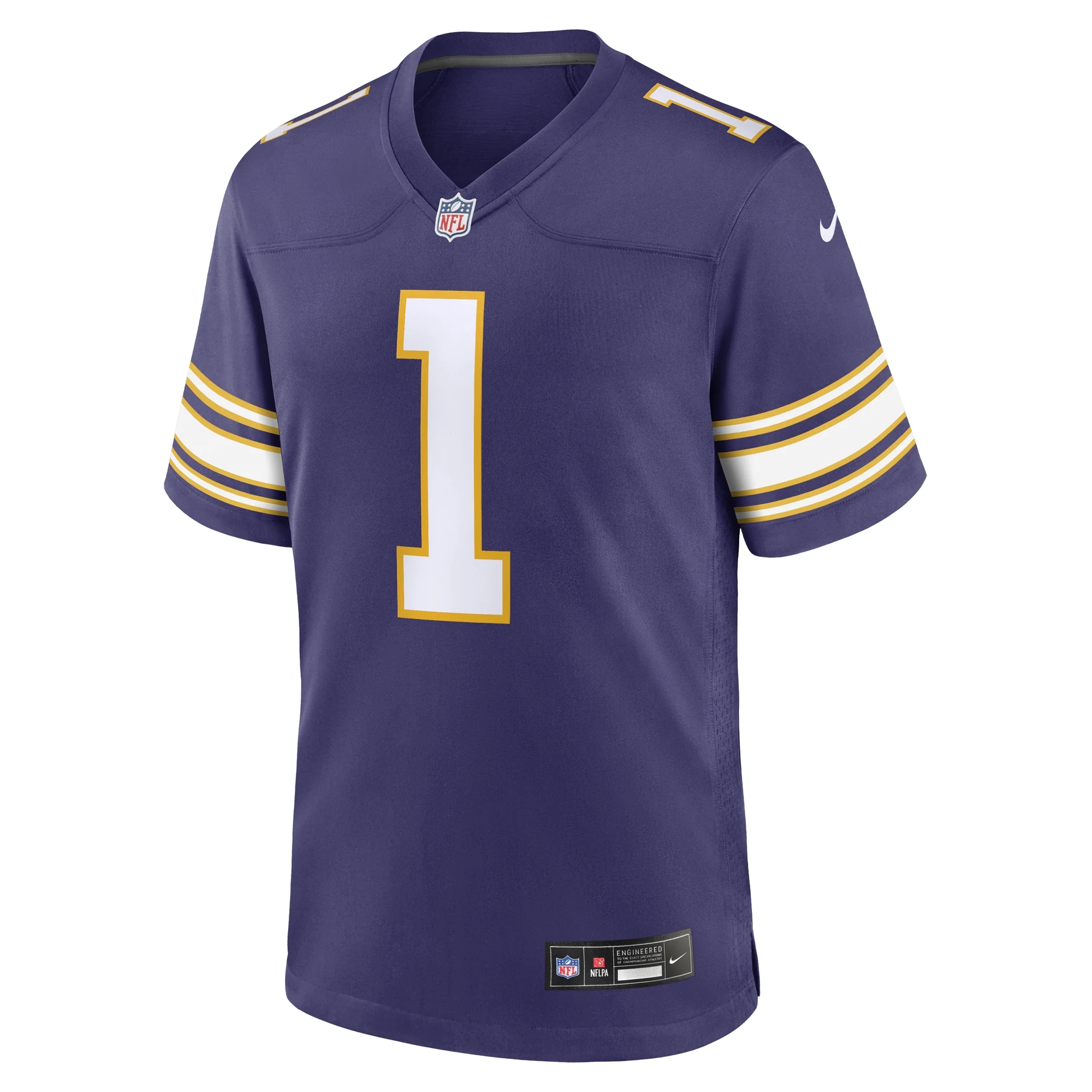 Men's Nike Warren Moon Purple Minnesota Vikings Classic Retired Player Game Jersey