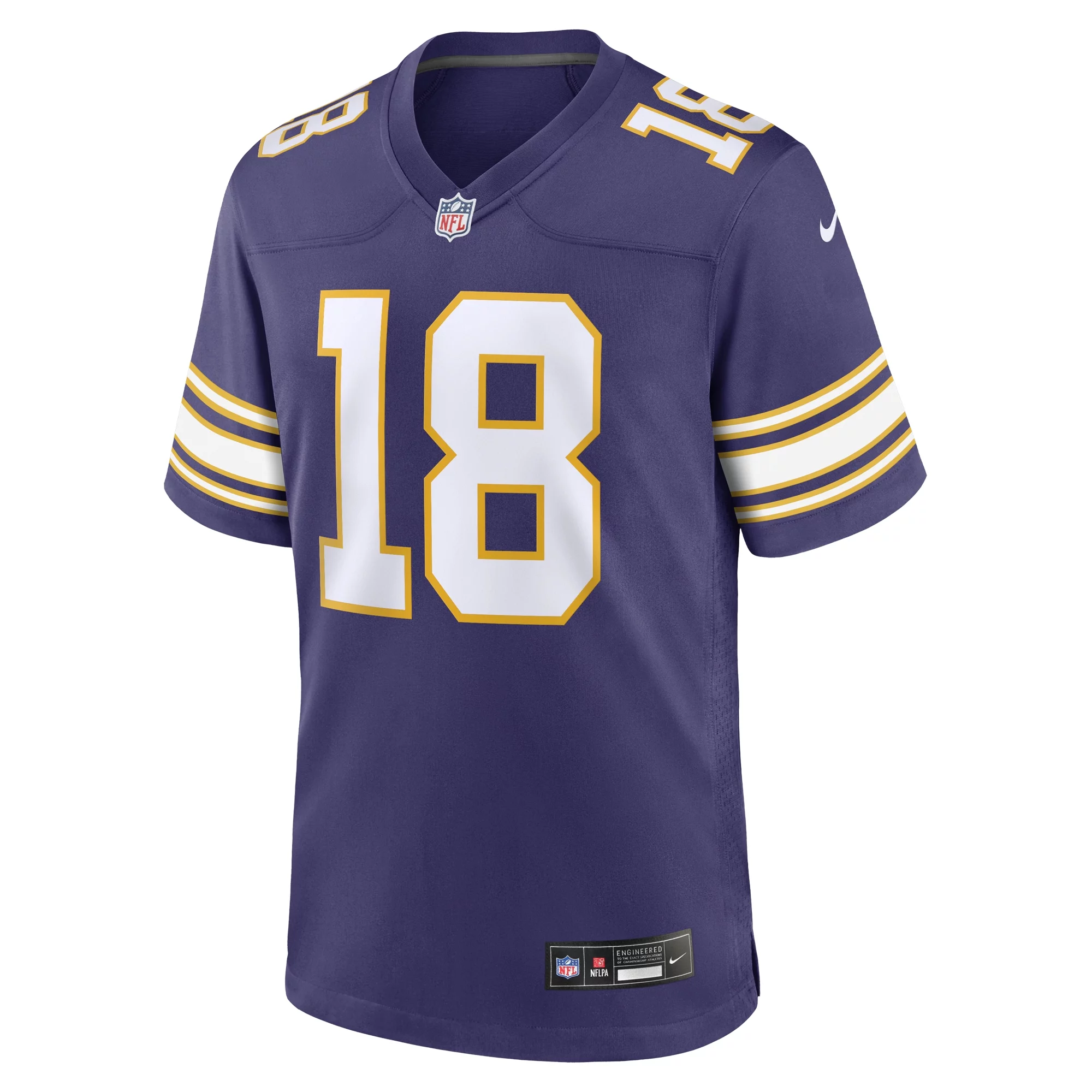 Men's Nike Justin Jefferson Purple Minnesota Vikings Classic Player Game Jersey