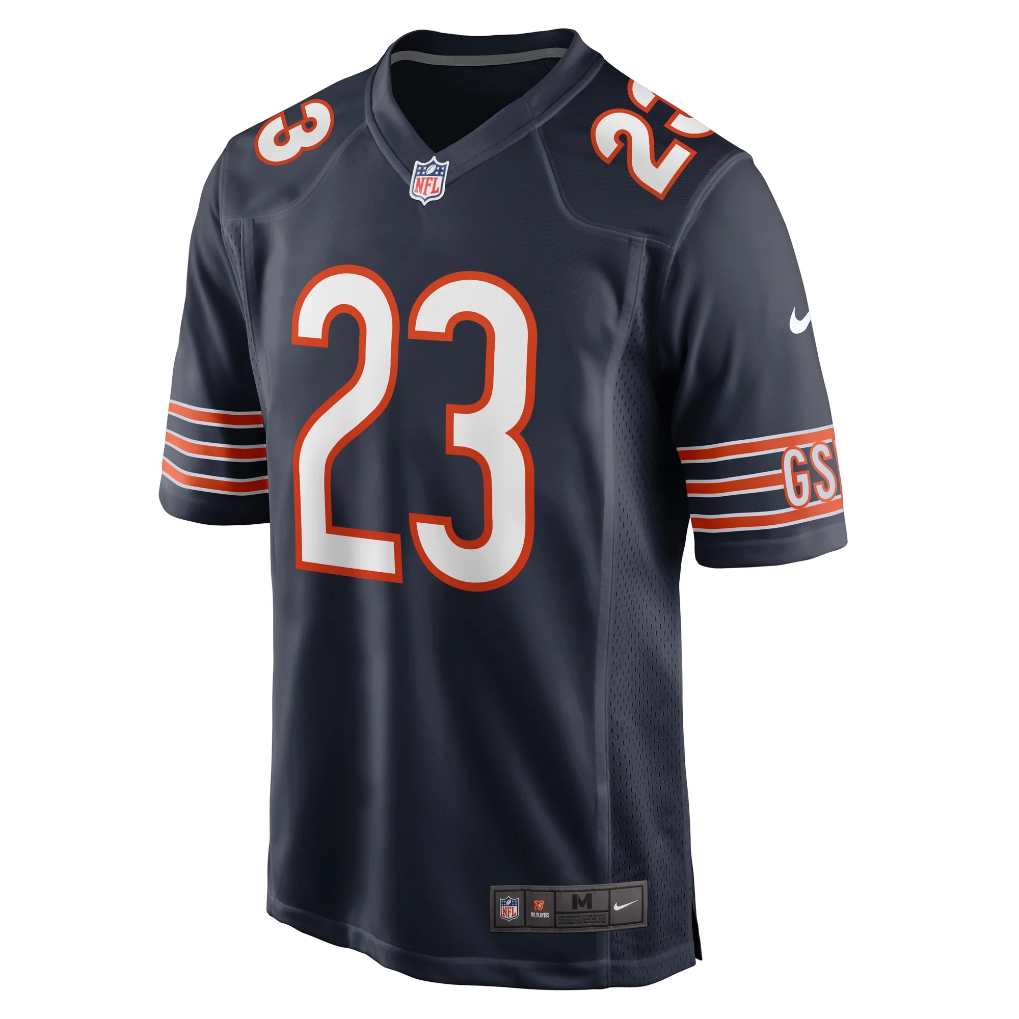 Men's Nike Roschon Johnson Navy Chicago Bears Team Game Jersey