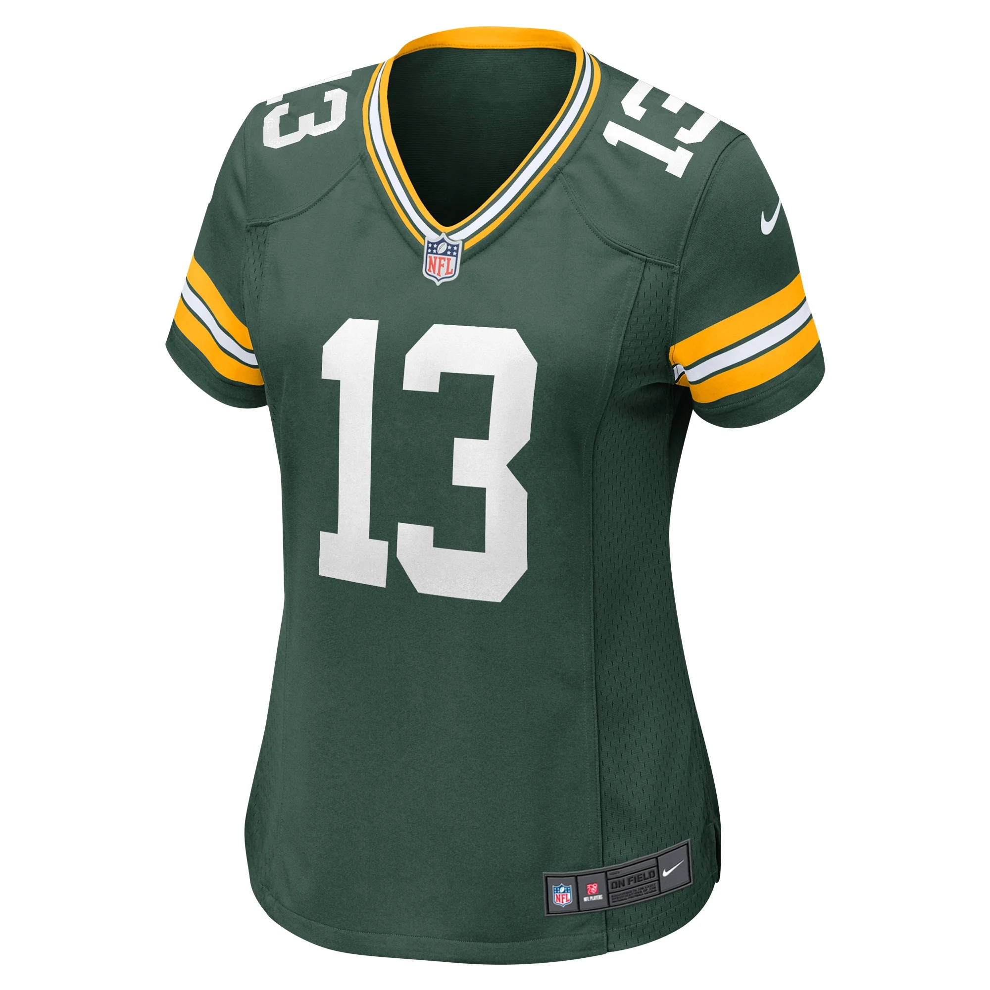 Women's Nike Dontayvion Wicks Green Green Bay Packers Game Jersey