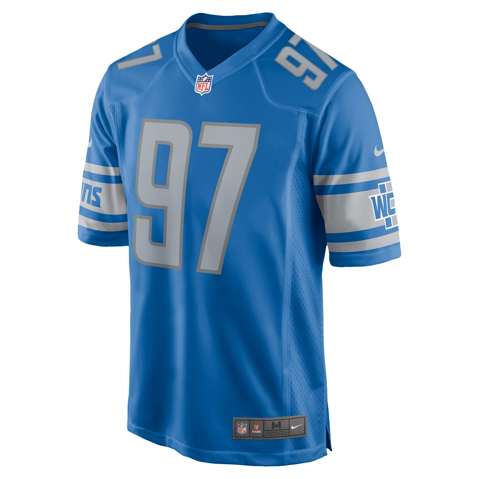 Men's Nike Aidan Hutchinson Blue Detroit Lions Player Game Jersey