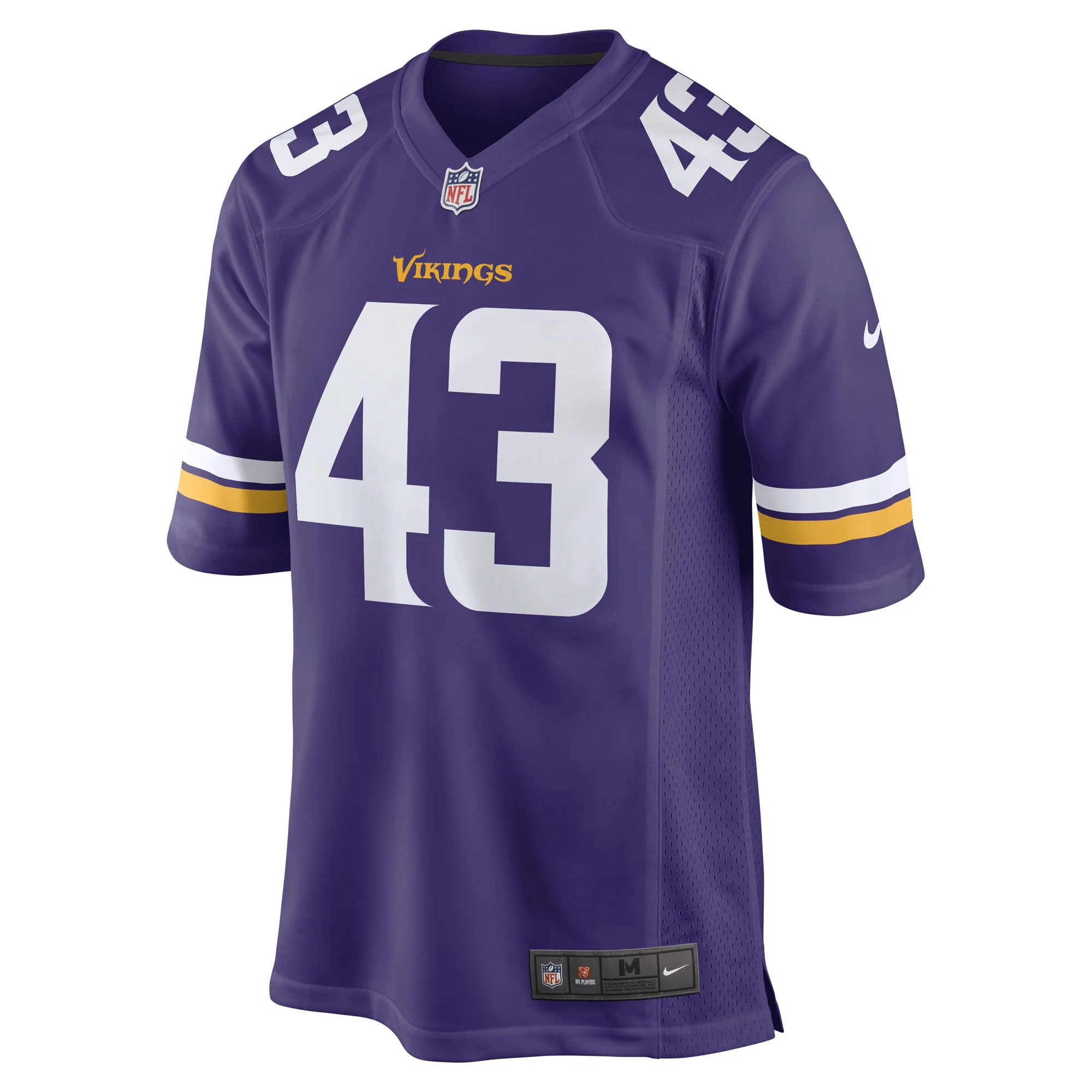 Men's Nike Luiji Vilain Purple Minnesota Vikings Game Player Jersey