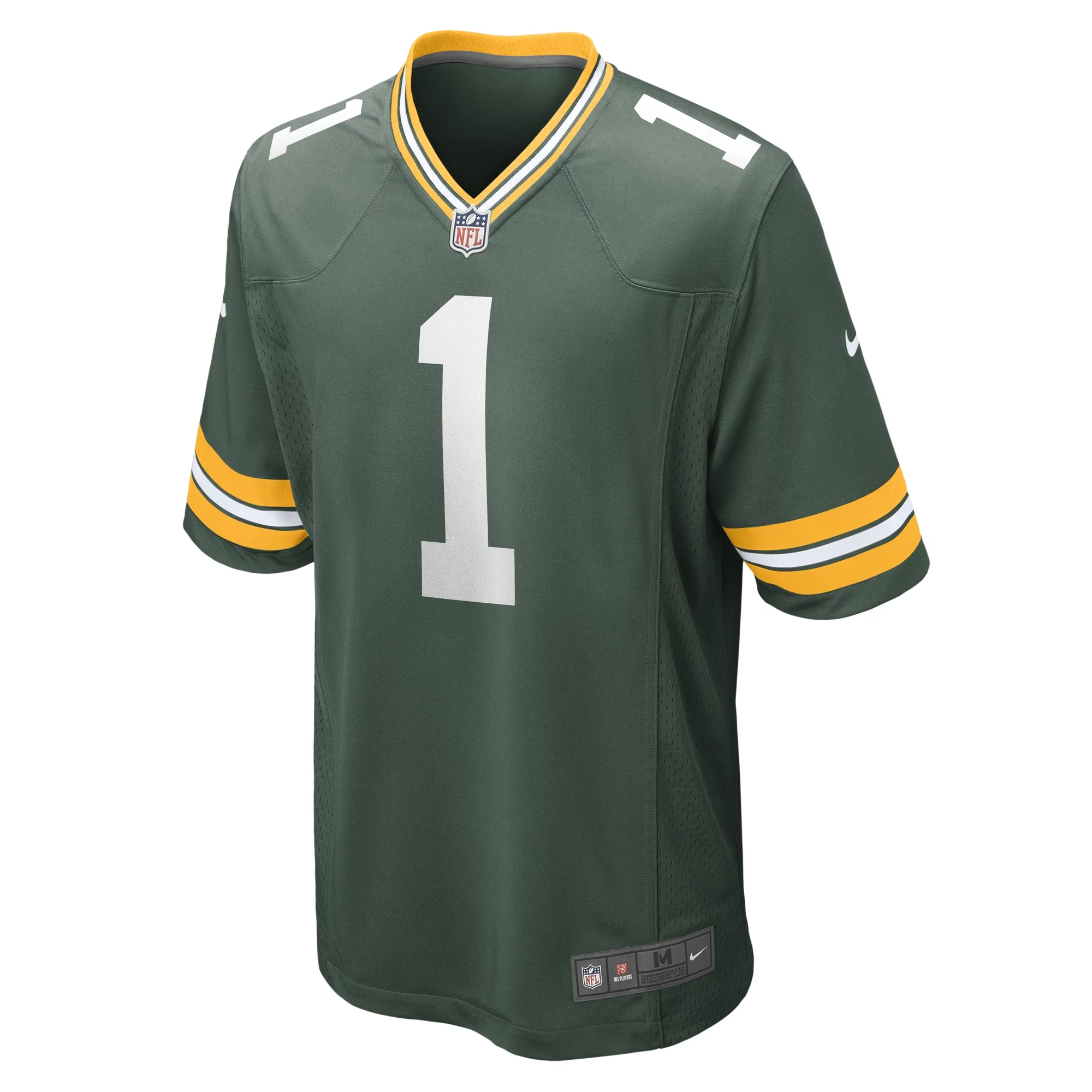 Men's Nike Number 1 Dad Green Green Bay Packers Game Jersey