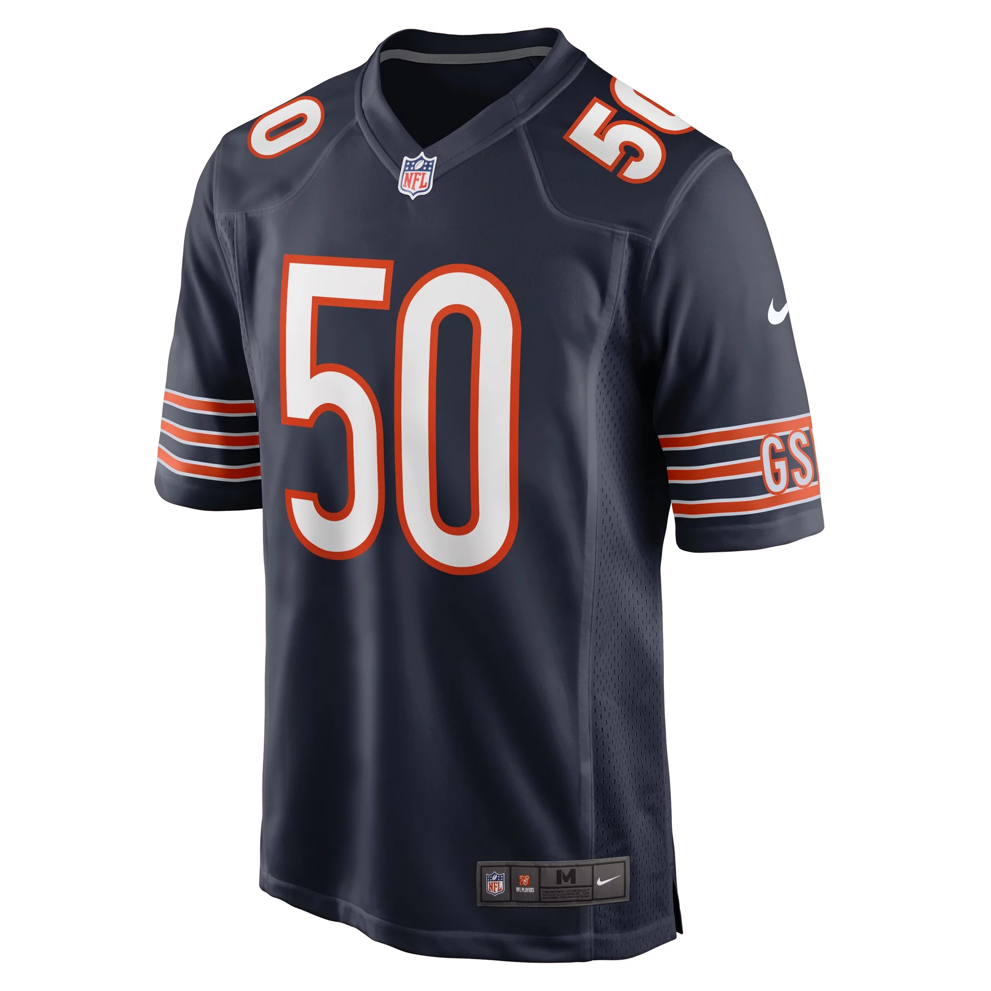 Men's Nike Deslin Alexandre Navy Chicago Bears Team Game Jersey