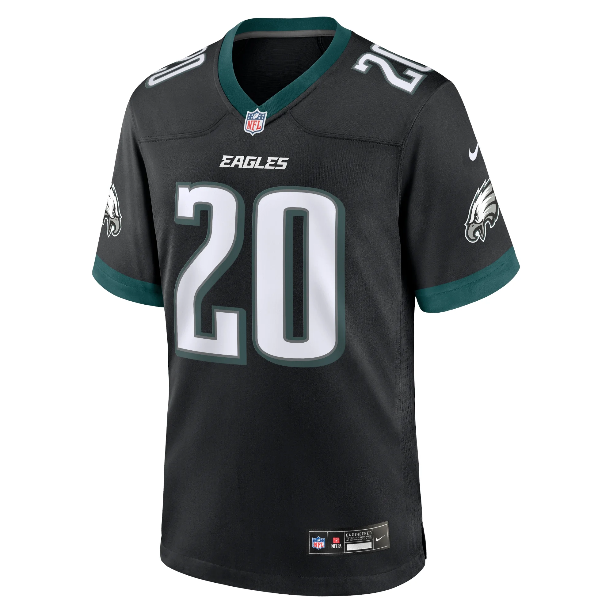 Men's Nike Brian Dawkins Black Philadelphia Eagles Alternate Game Jersey