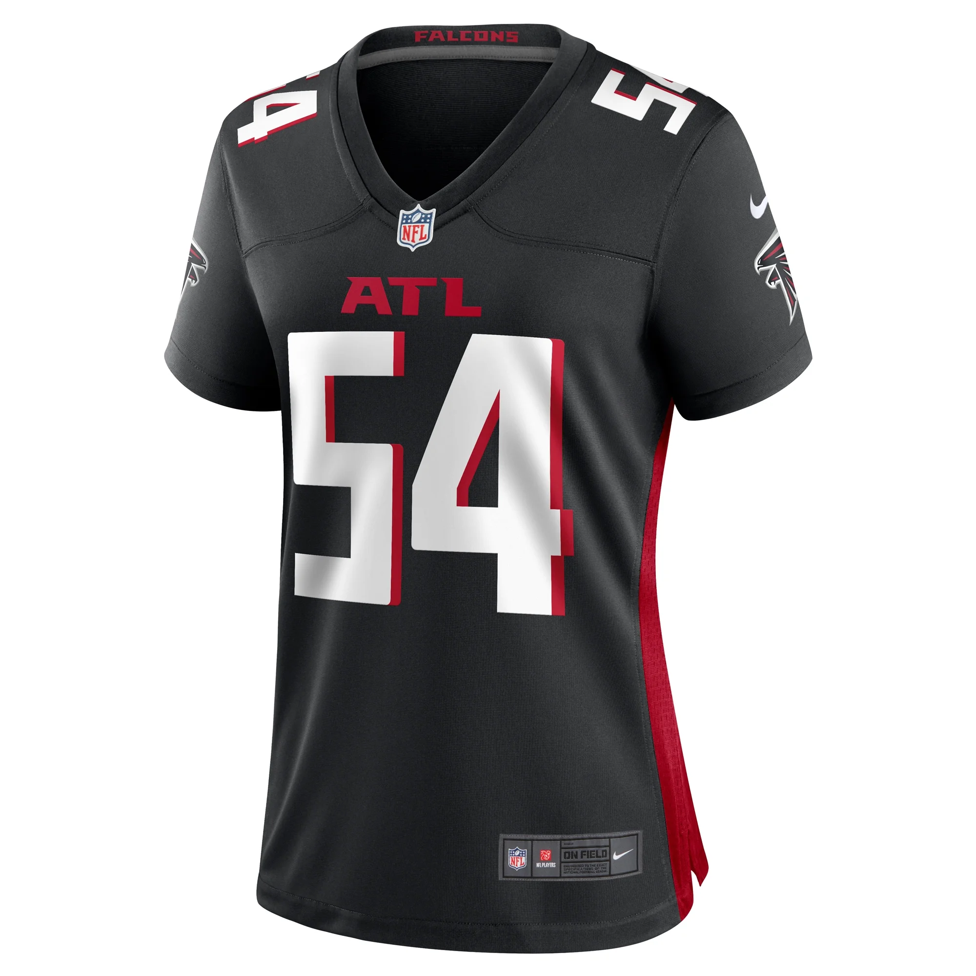Women's Nike Justin Shaffer Black Atlanta Falcons Game Jersey