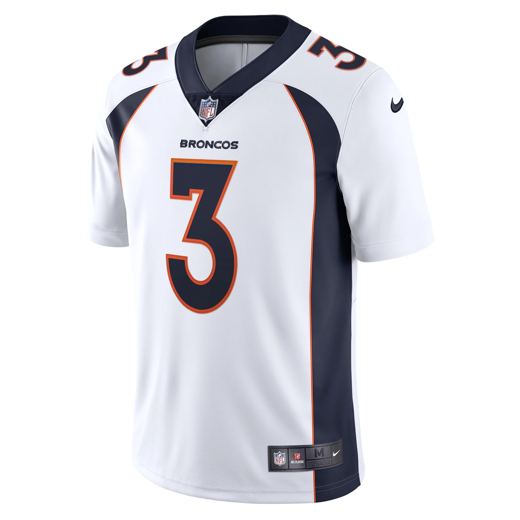 Men's Nike Russell Wilson White Denver Broncos Team Vapor Limited Jersey