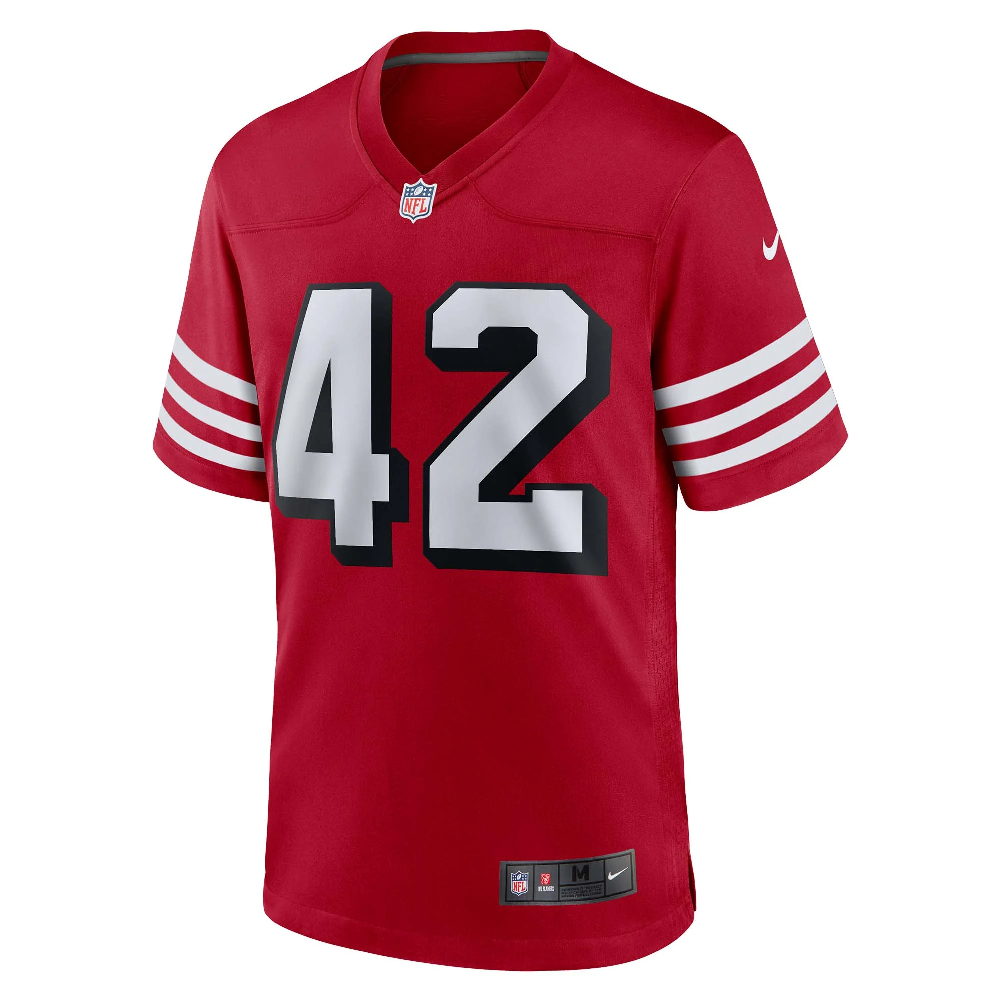 Men's Nike Ronnie Lott Scarlet San Francisco 49ers Retired Alternate Game Jersey