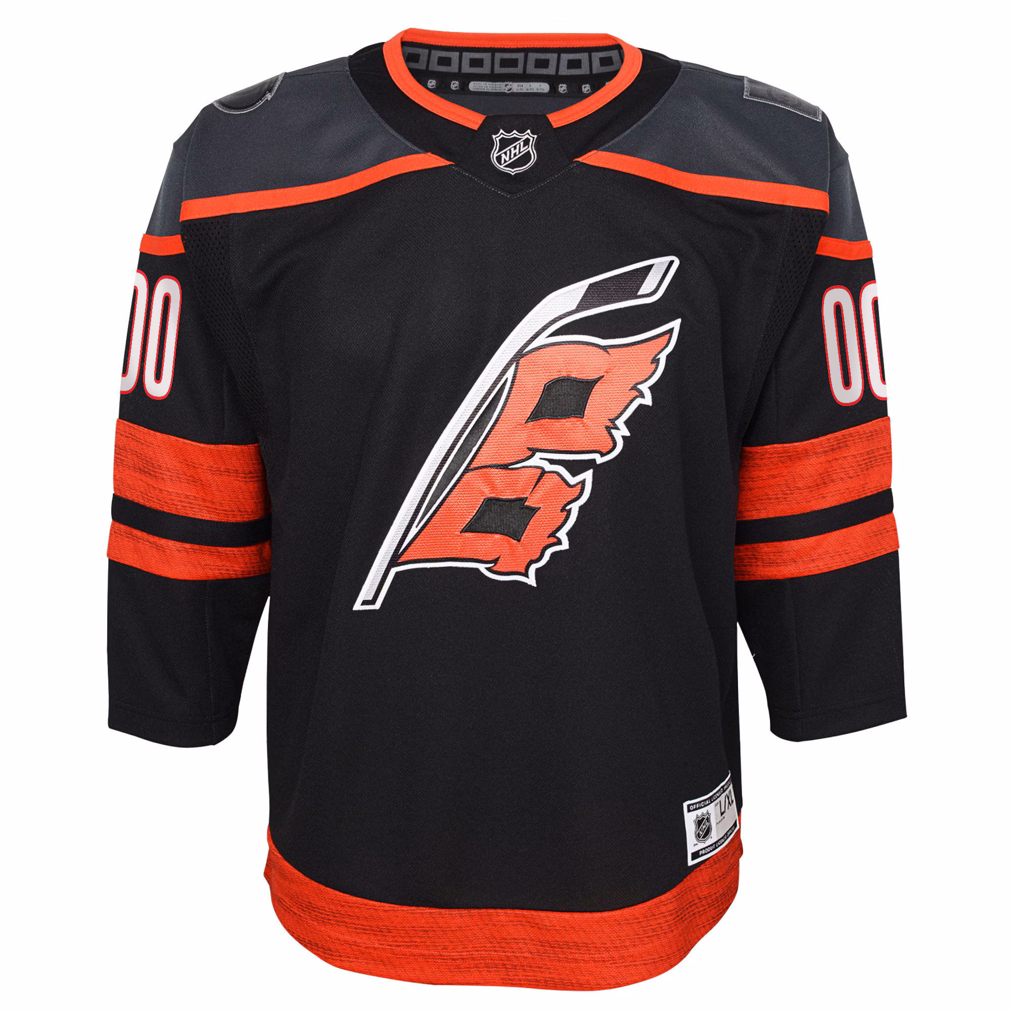 Carolina Hurricanes Youth Home Premier Custom Jersey - Black