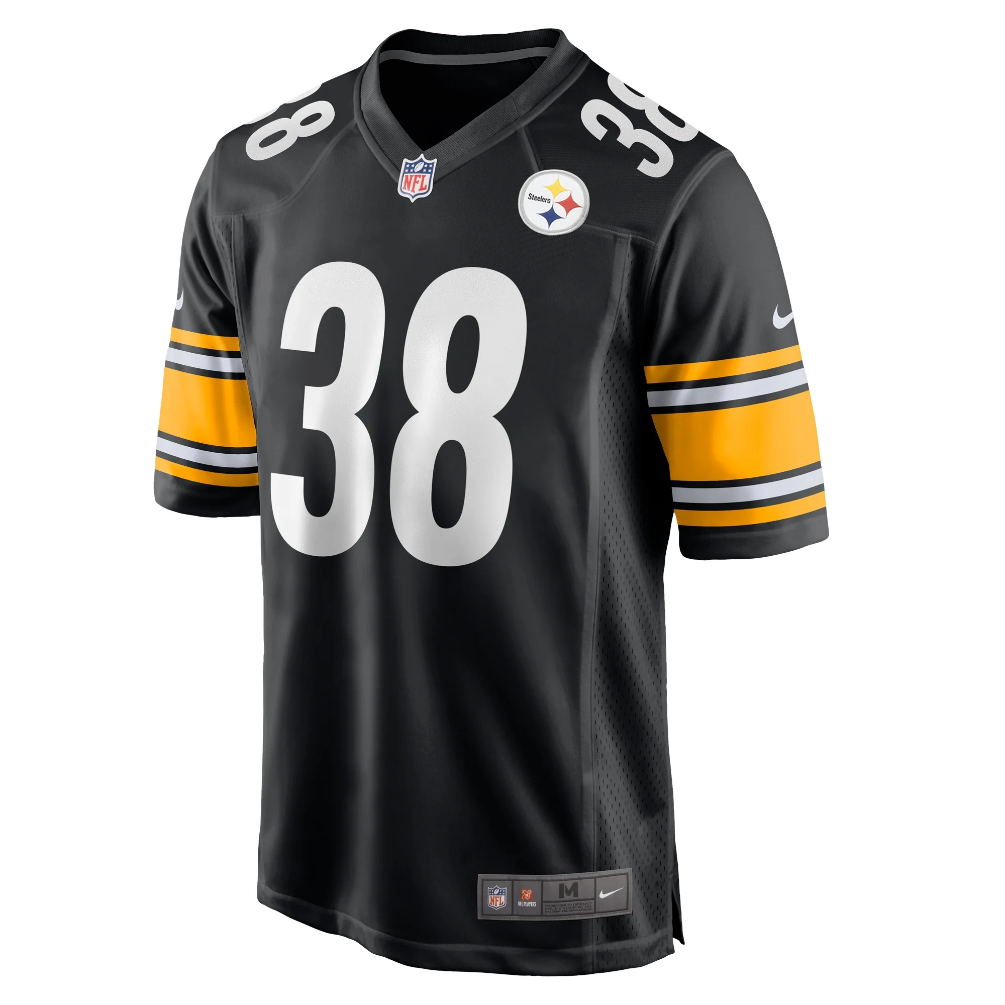 Men's Nike Mykal Walker Black Pittsburgh Steelers Team Game Jersey