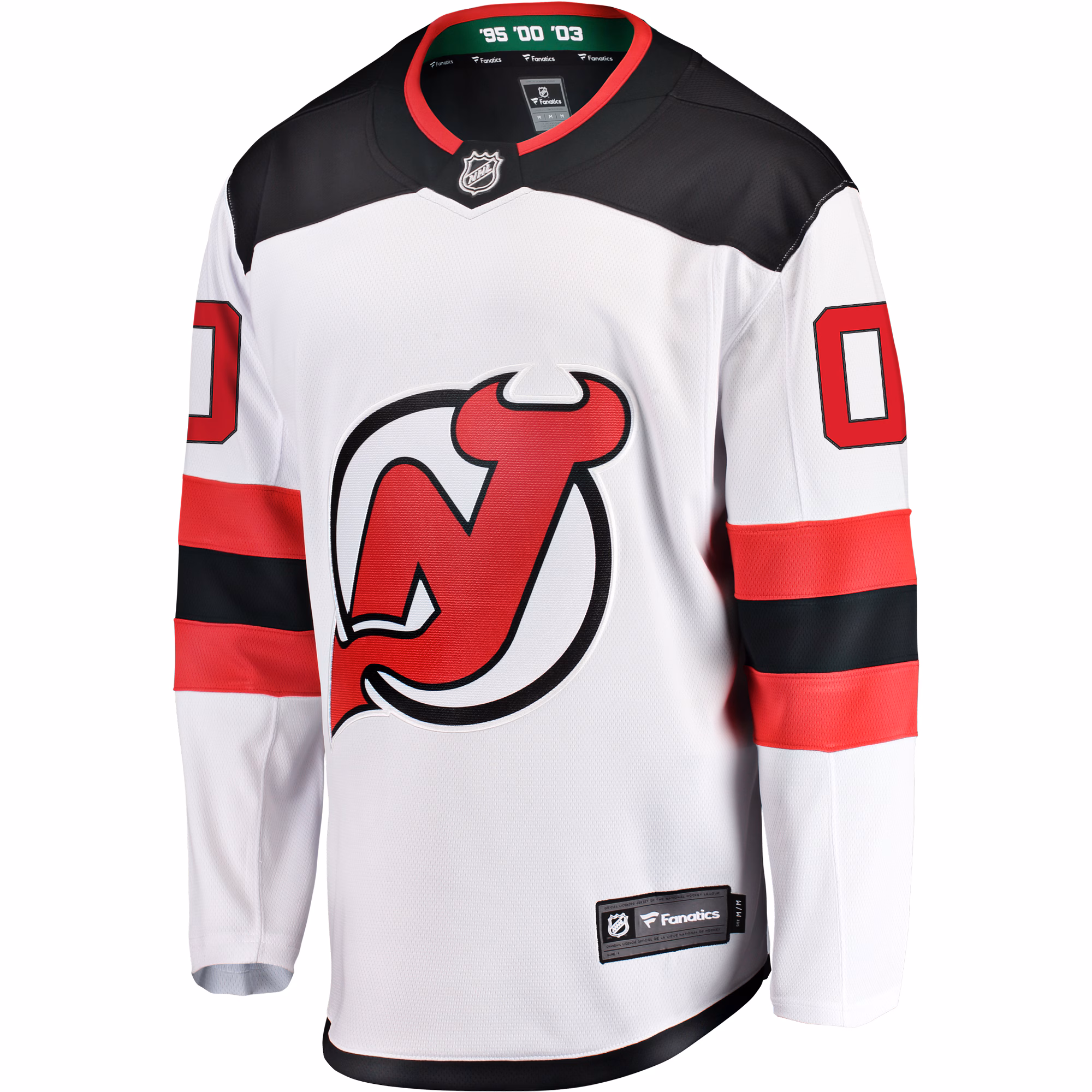 New Jersey Devils Fanatics Away Breakaway Custom Jersey - White
