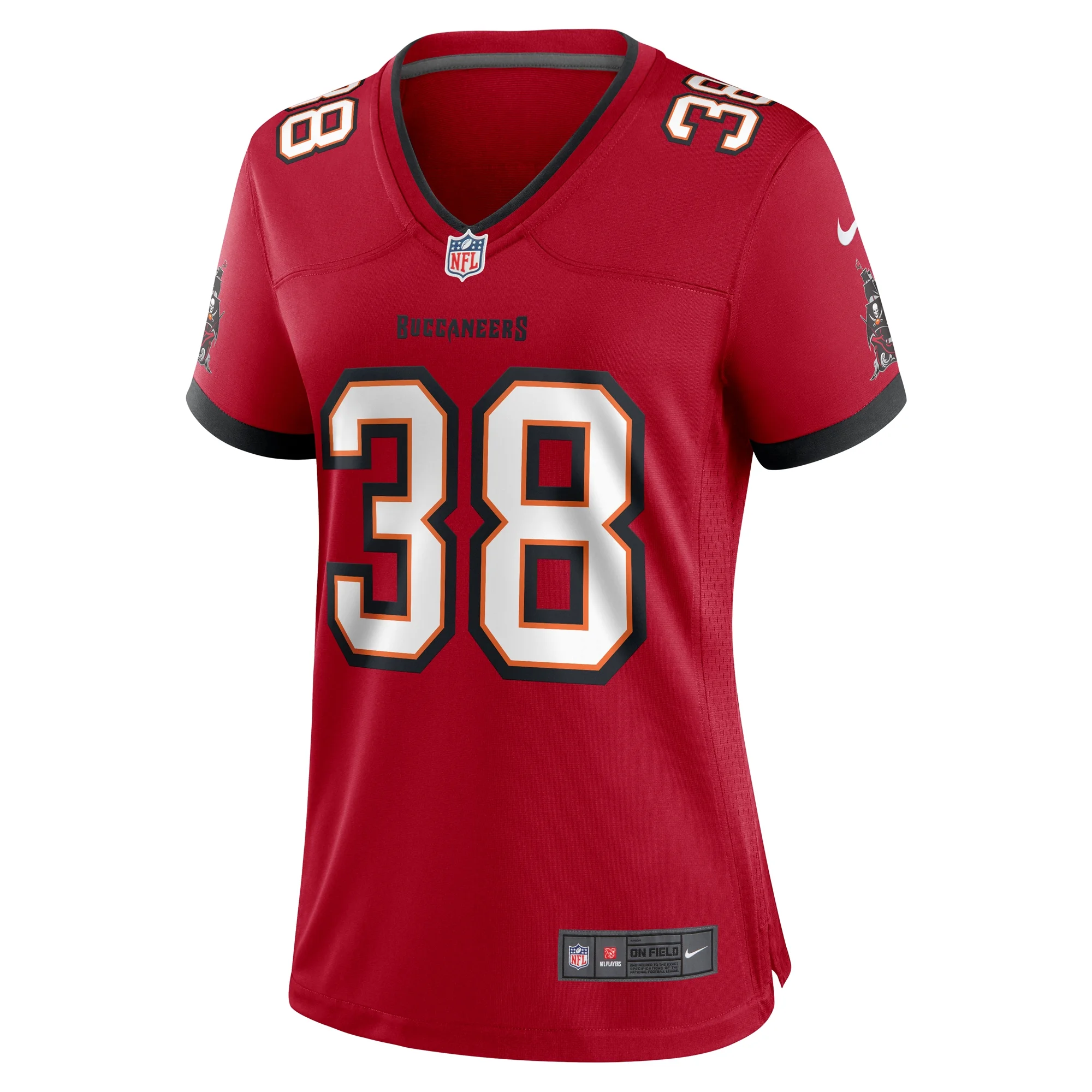 Women's Nike Derrek Pitts Red Tampa Bay Buccaneers Game Jersey