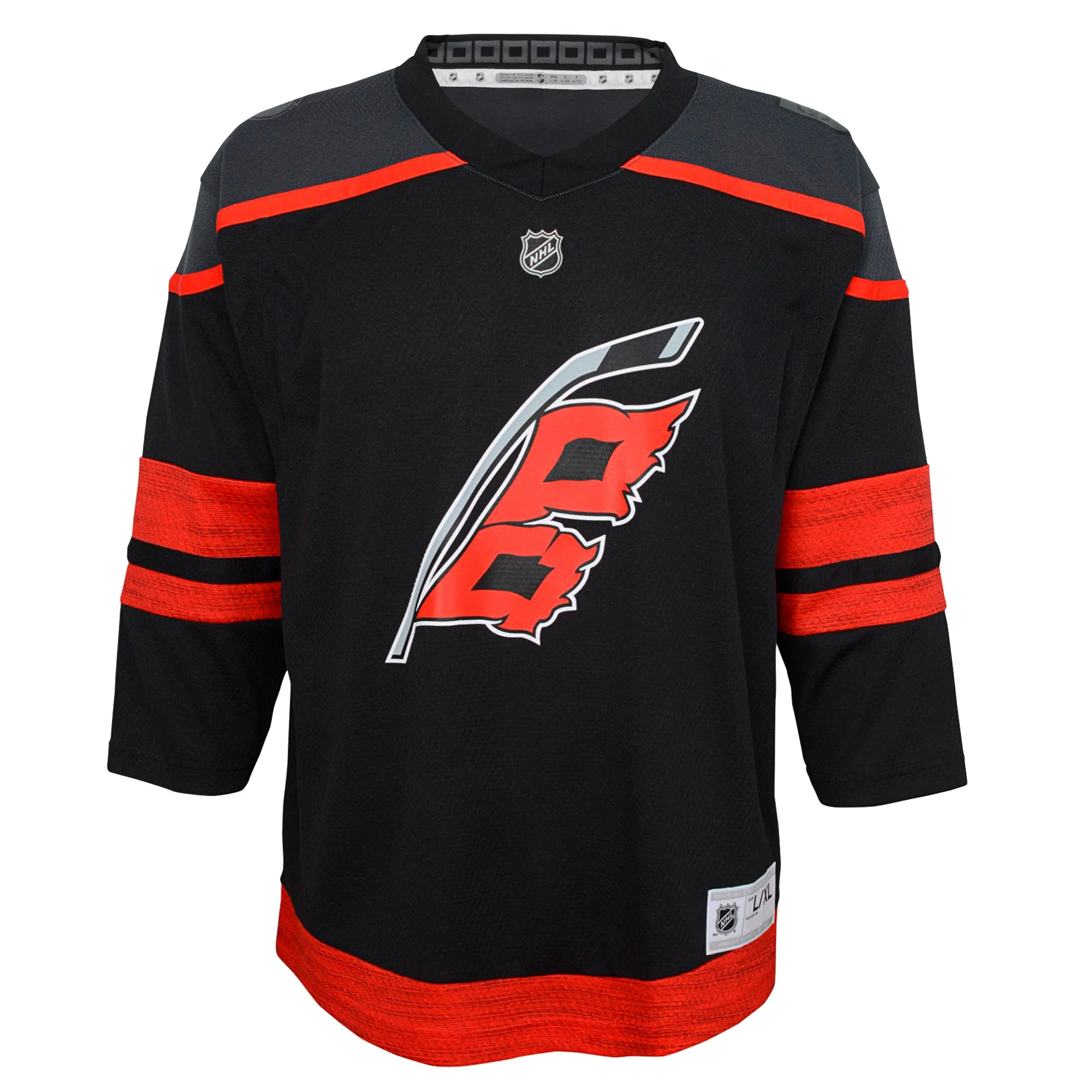 Youth Black Carolina Hurricanes Home Premier Jersey