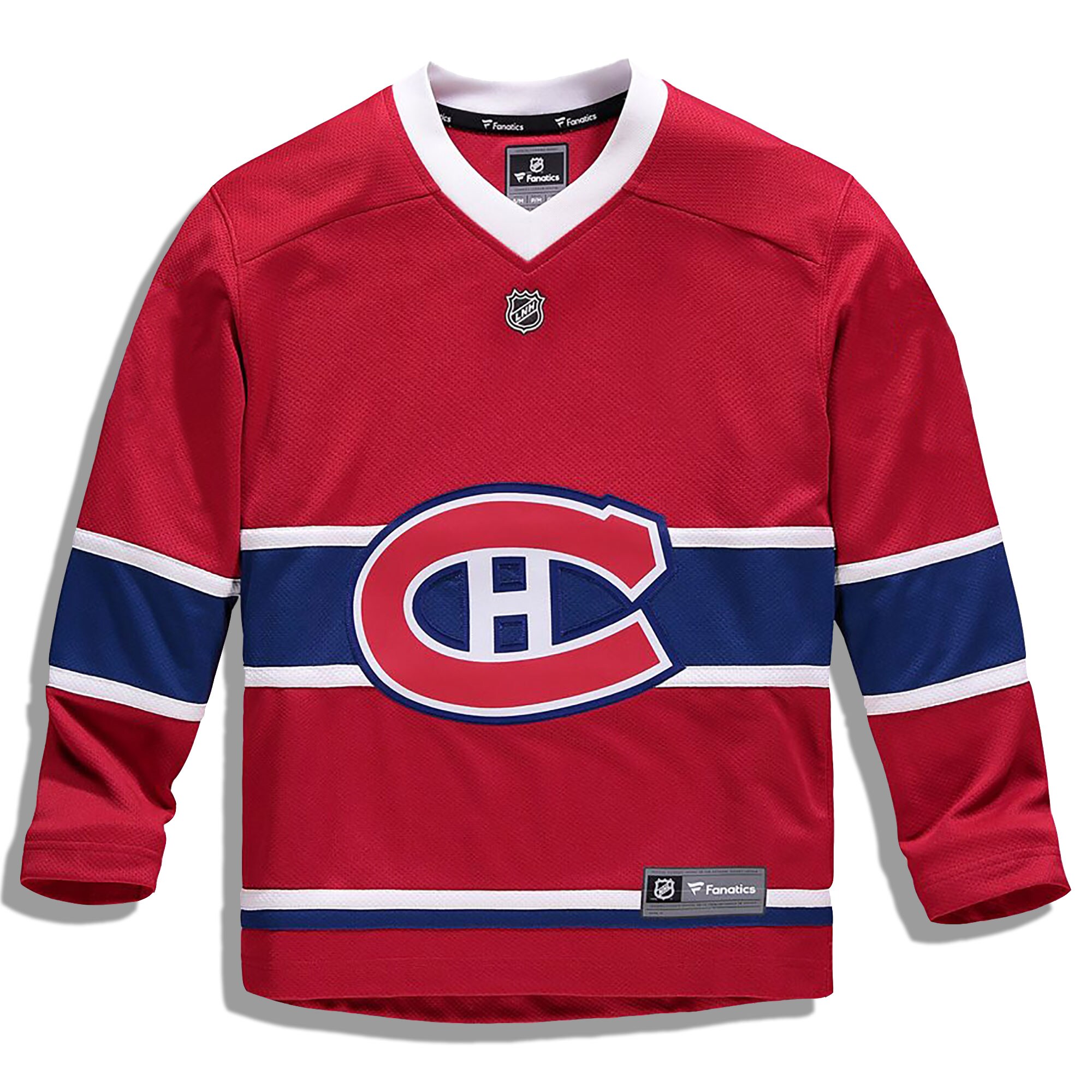 Montreal Canadiens Fanatics Youth Home Replica Blank Jersey - Red