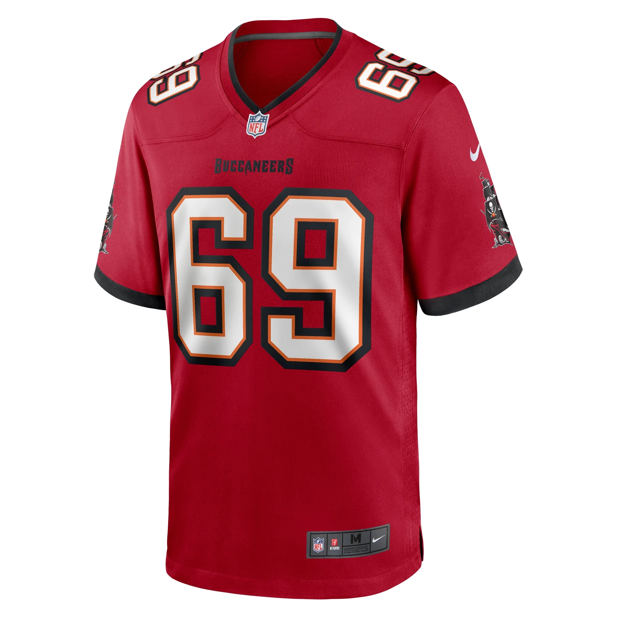 Men's Nike Cody Mauch Red Tampa Bay Buccaneers Game Jersey