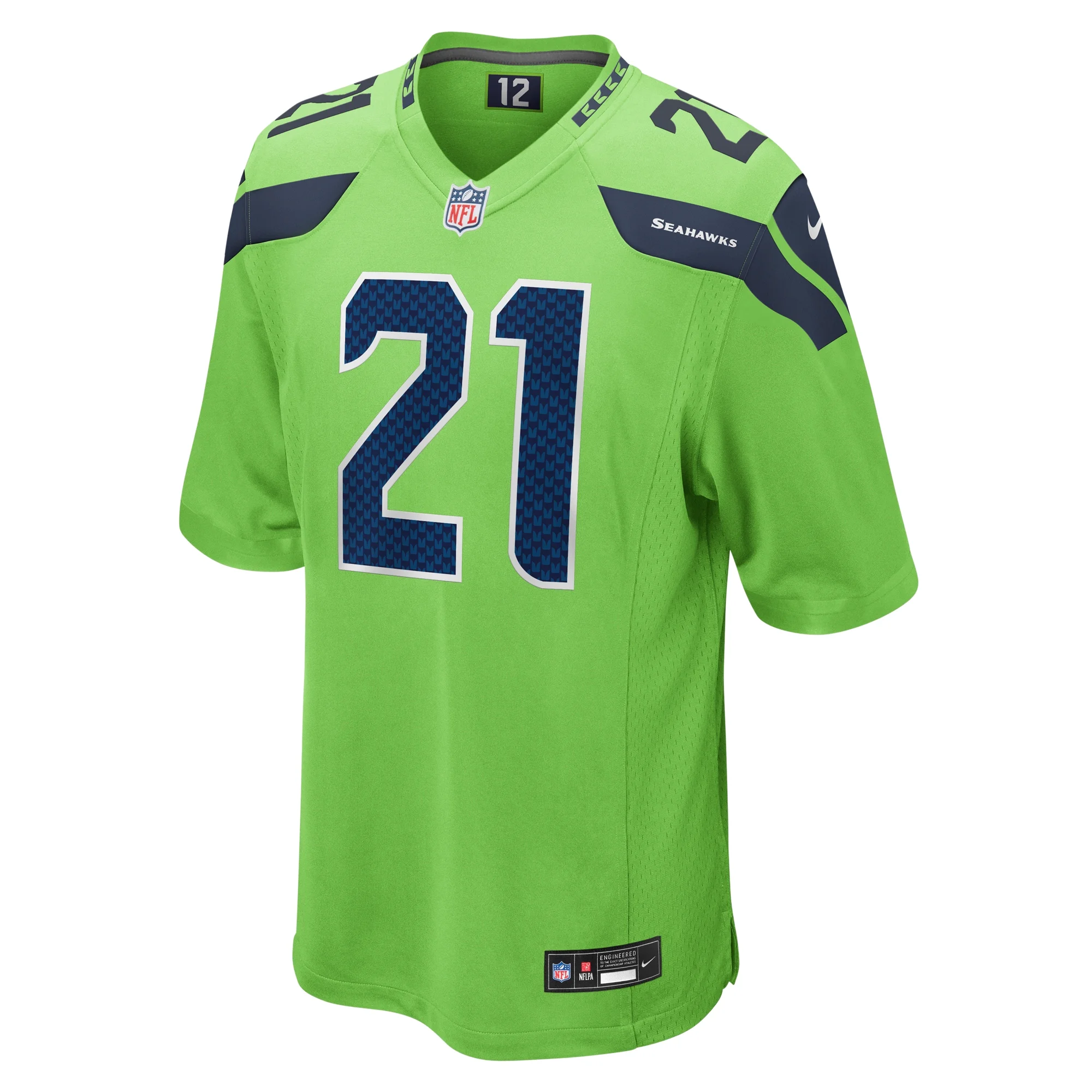 Men's Nike Devon Witherspoon Neon Green Seattle Seahawks Game Jersey