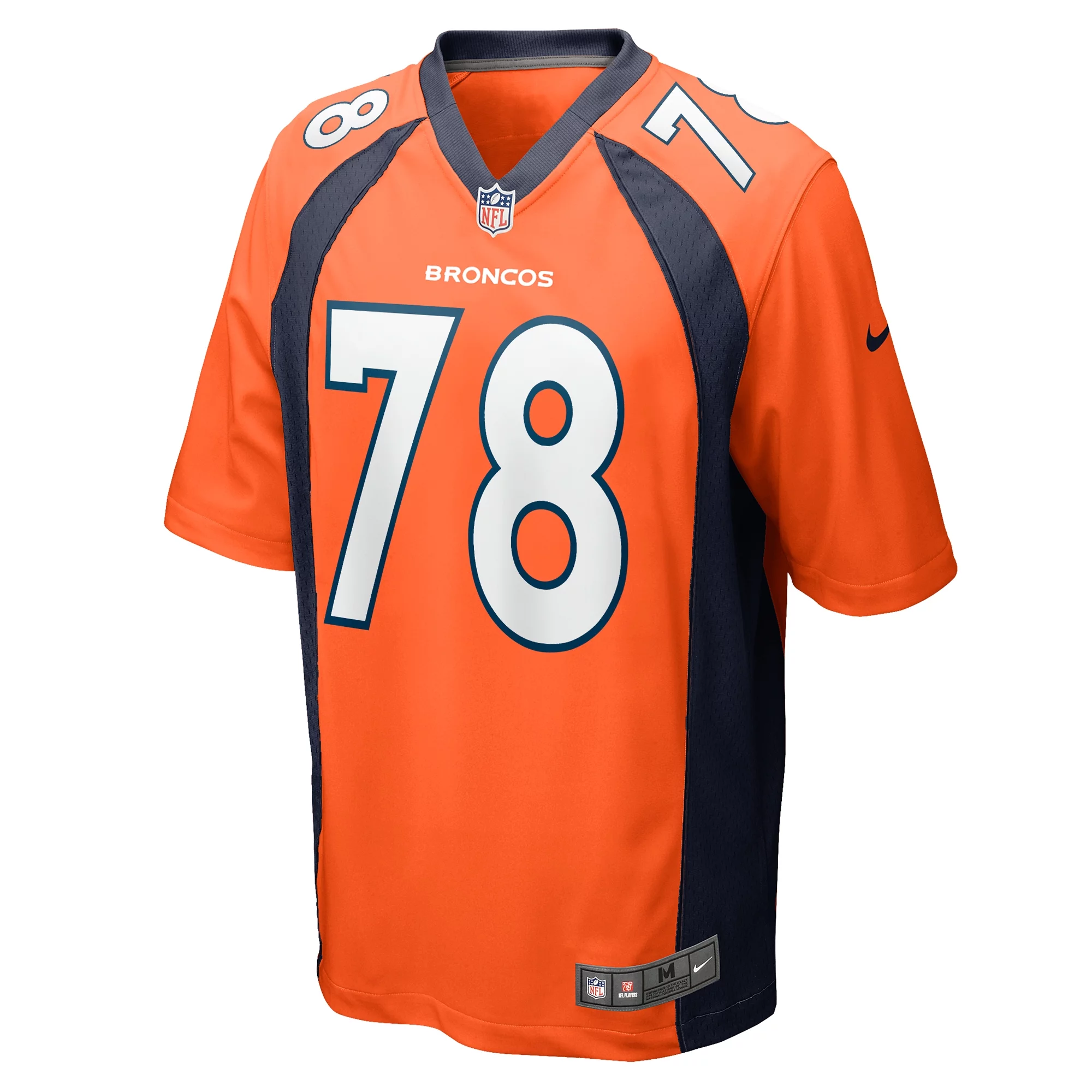 Men's Nike William Sherman Orange Denver Broncos Team Game Jersey