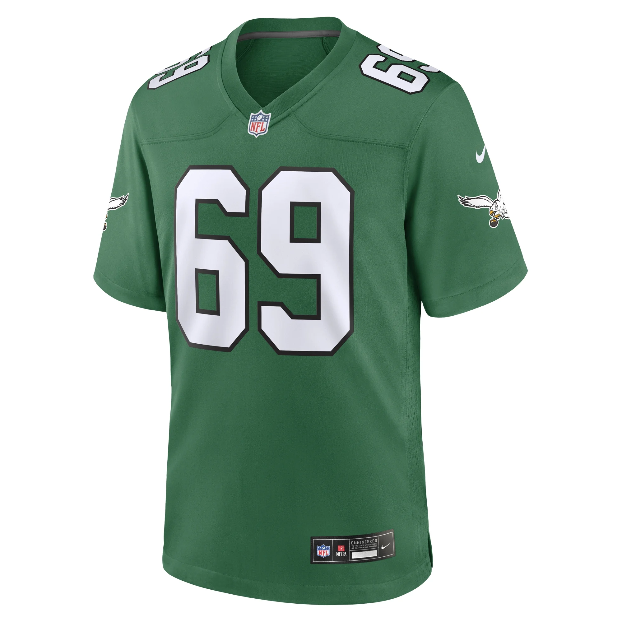 Men's Nike Landon Dickerson Kelly Green Philadelphia Eagles Alternate Game Jersey