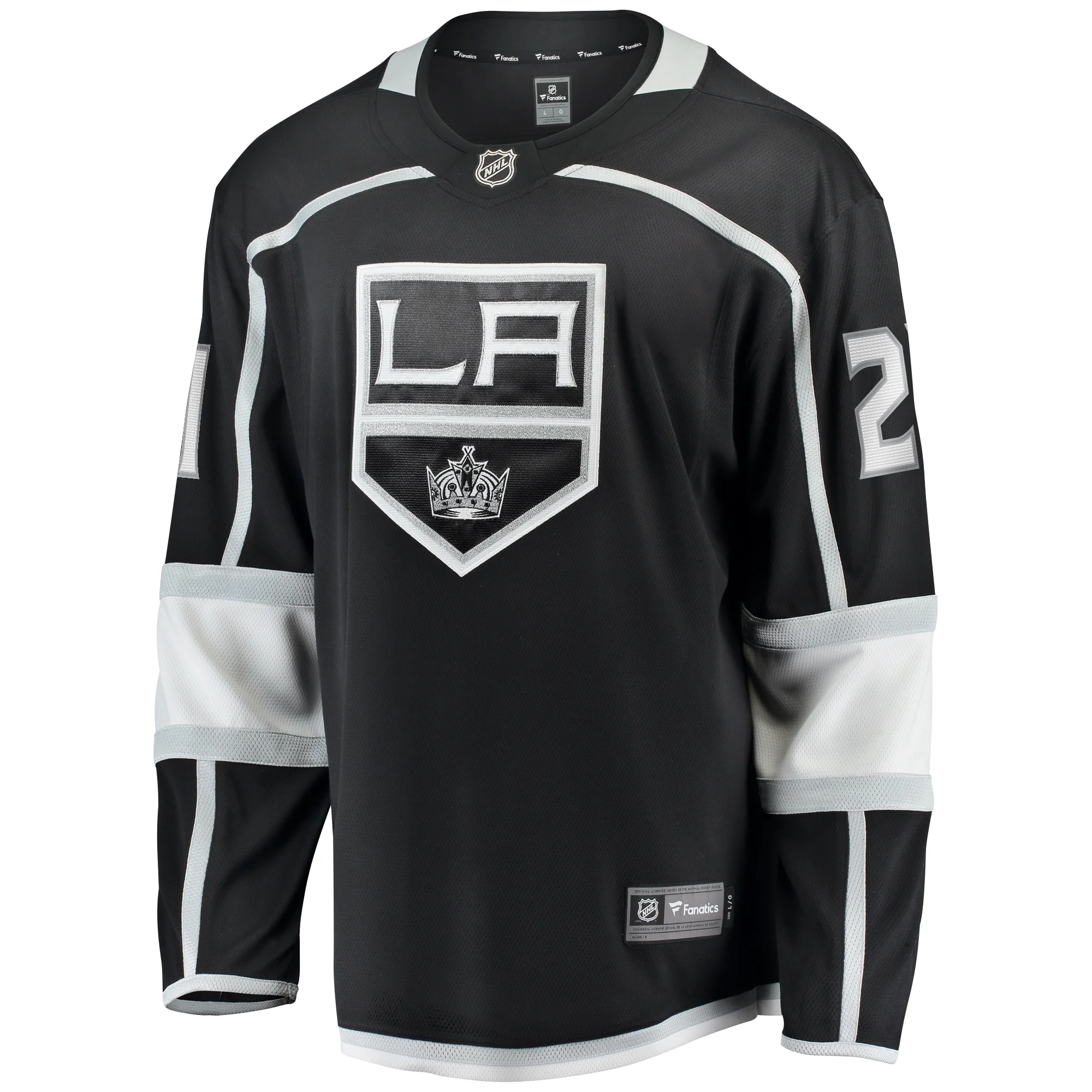 Men's Fanatics Jordan Spence Black Los Angeles Kings Home Premier Breakaway Player Jersey