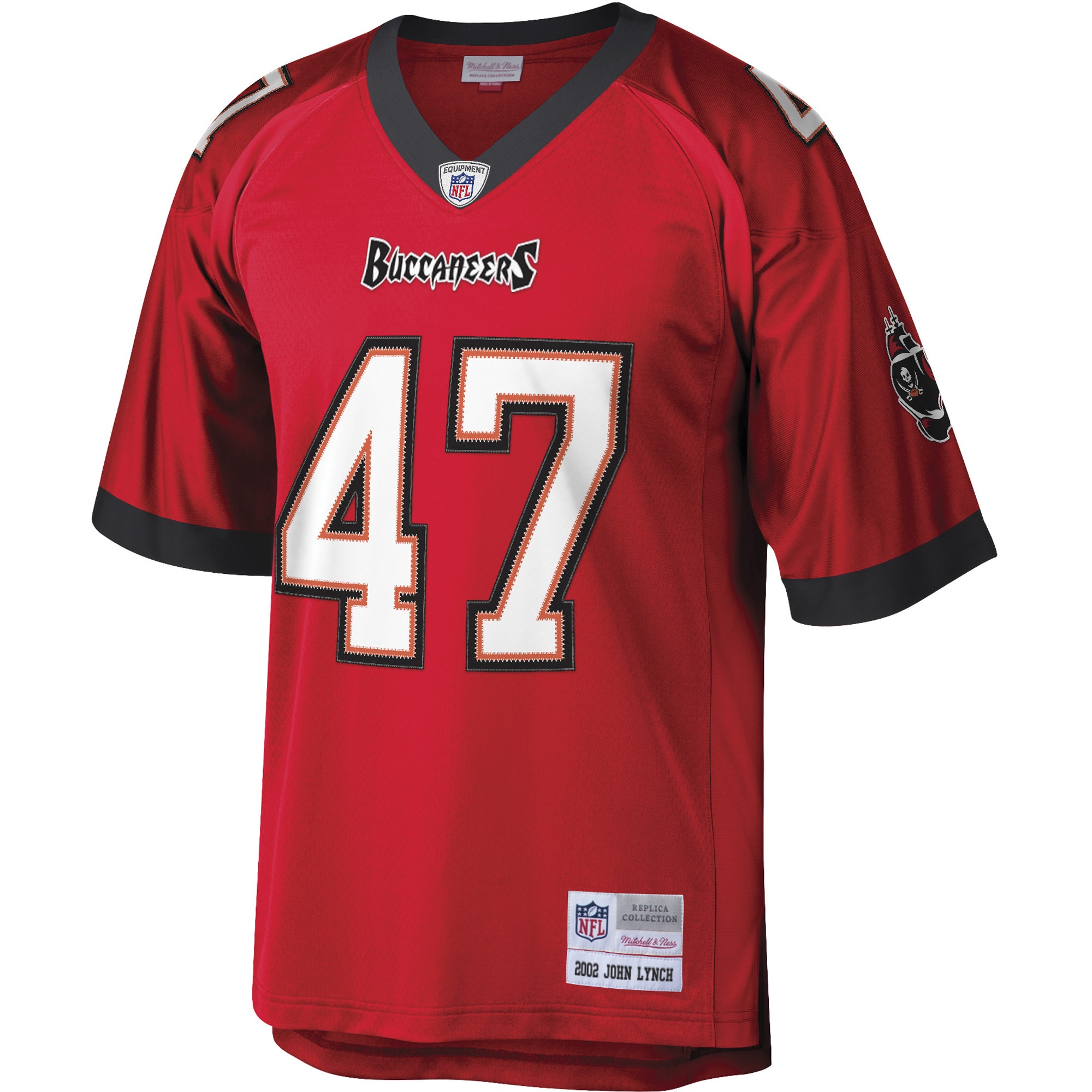 Men's Mitchell & Ness John Lynch Red Tampa Bay Buccaneers Legacy Replica Jersey