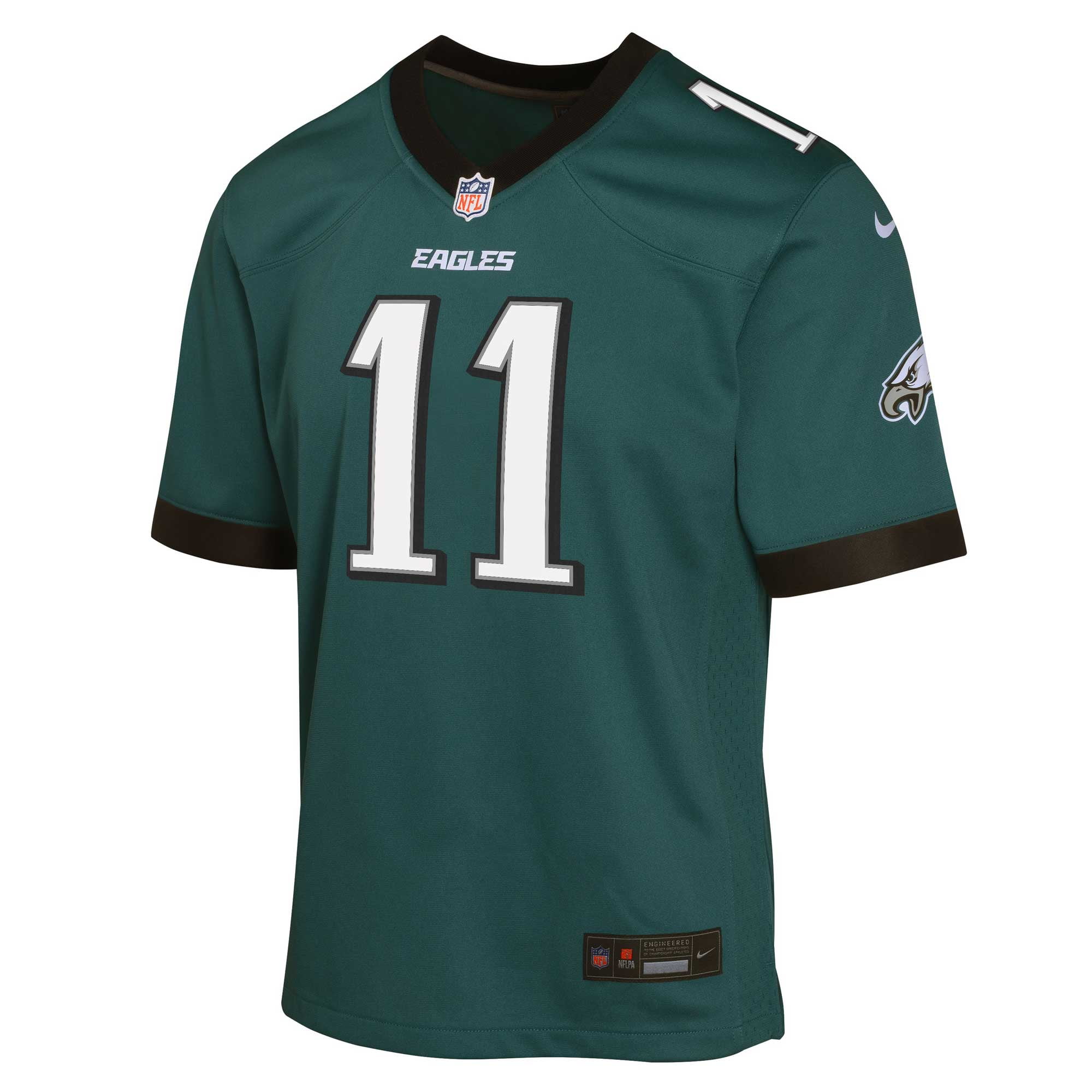 Youth Nike A.J. Brown Midnight Green Philadelphia Eagles Game Jersey