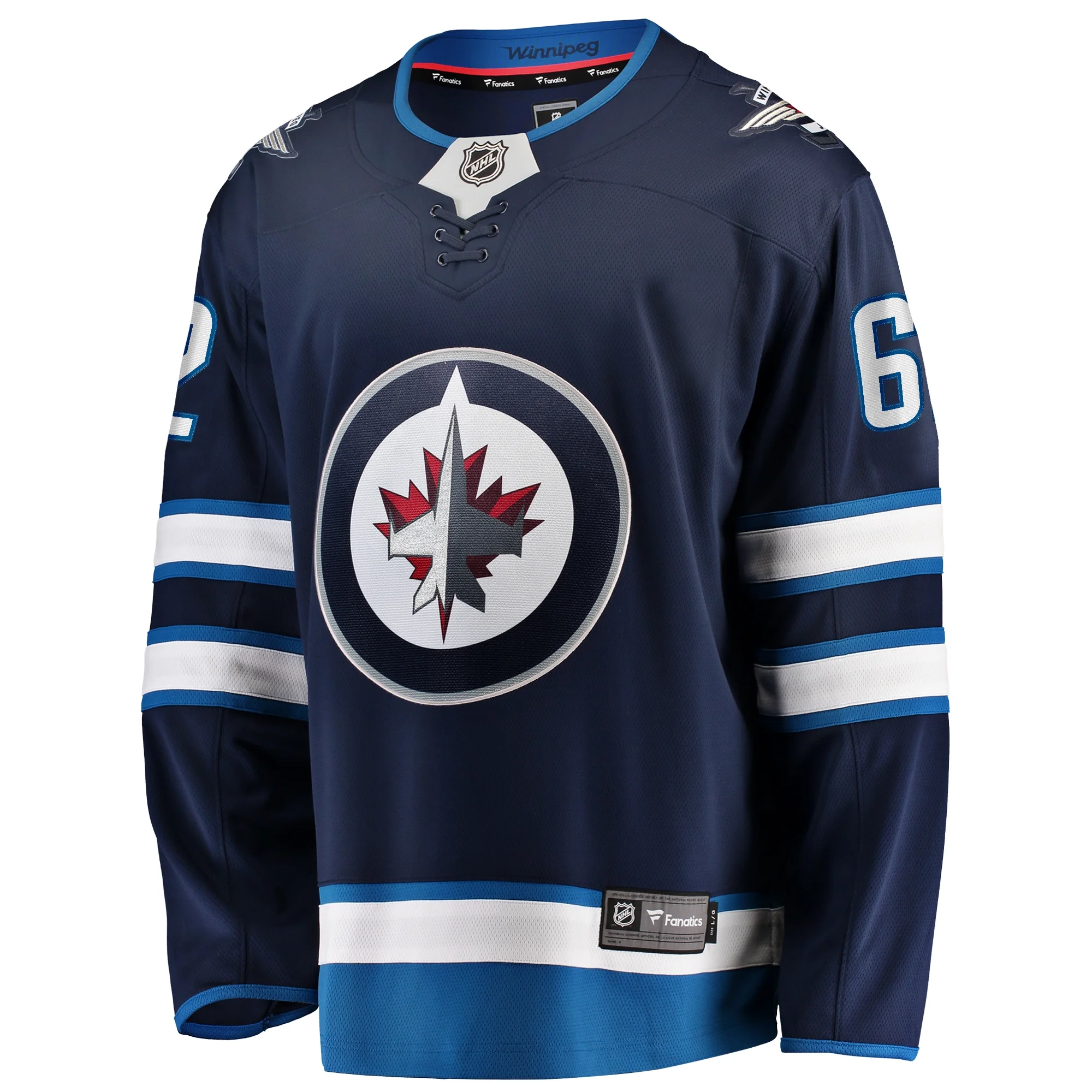 Men's Fanatics Nino Niederreiter Navy Winnipeg Jets Home Premier Breakaway Player Jersey