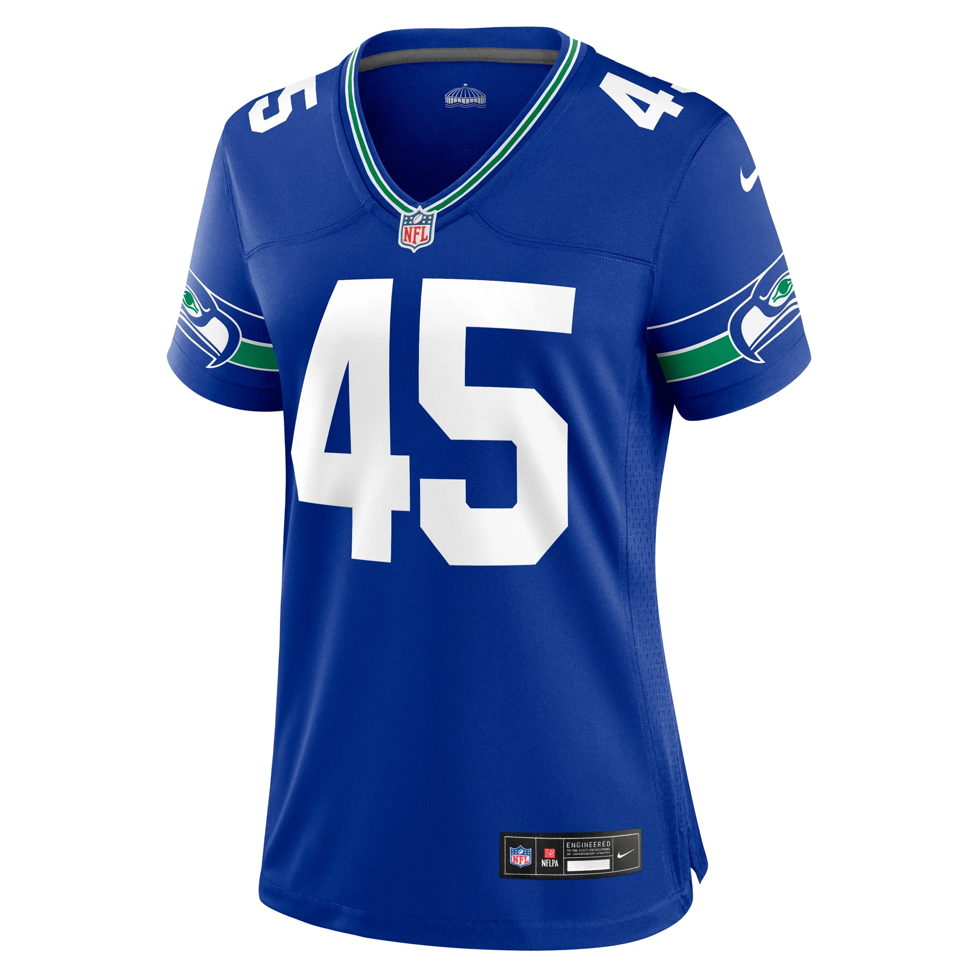 Women's Nike Kenny Easley Royal Seattle Seahawks Throwback Retired Player Game Jersey