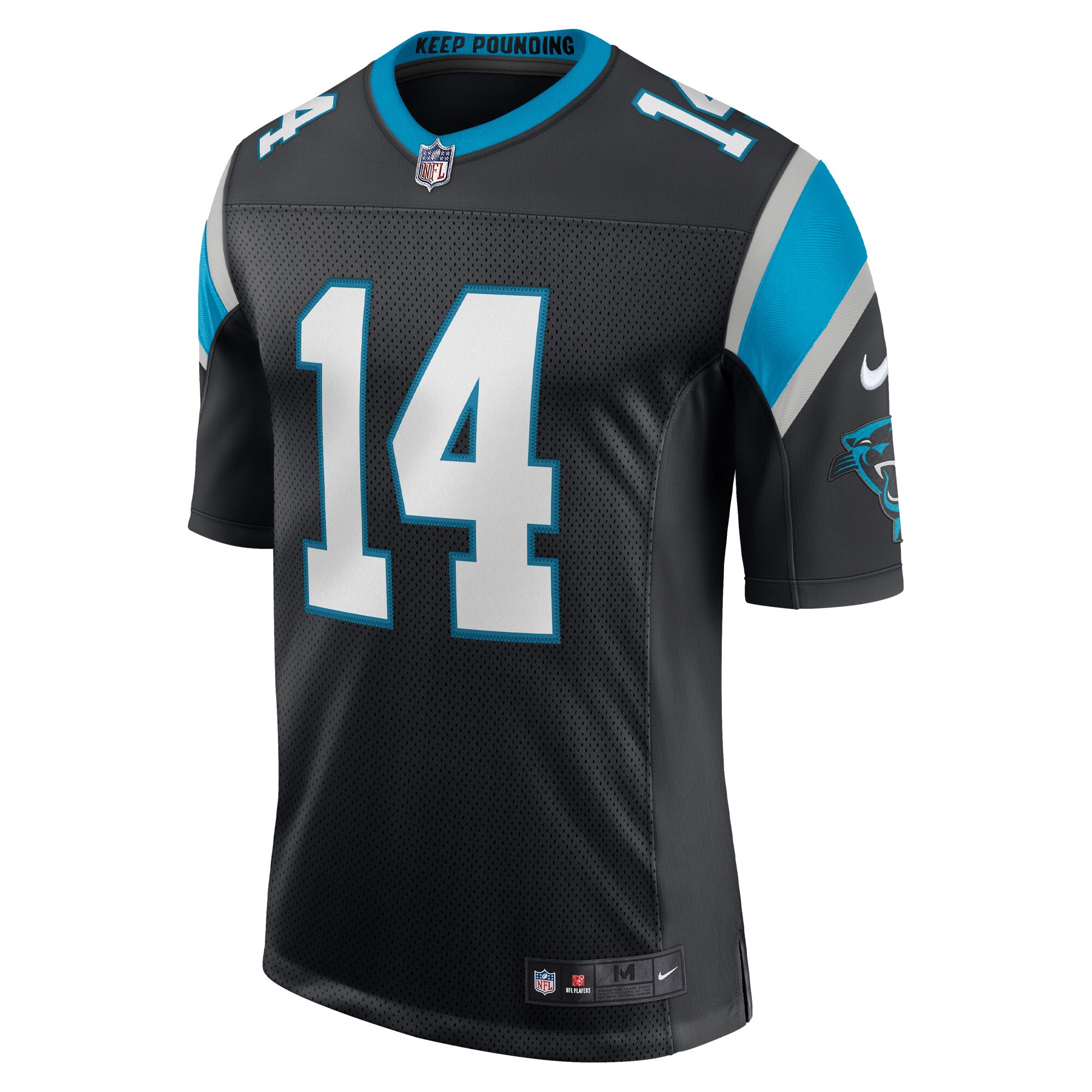 Men's Nike Sam Darnold Black Carolina Panthers Vapor Limited Jersey